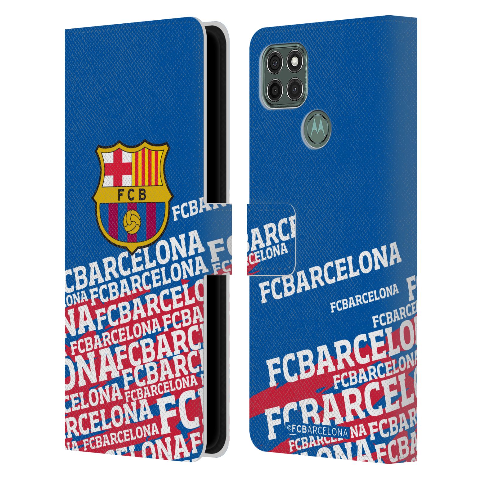 Pouzdro na mobil Motorola Moto G9 POWER - HEAD CASE - FC Barcelona - Logo název