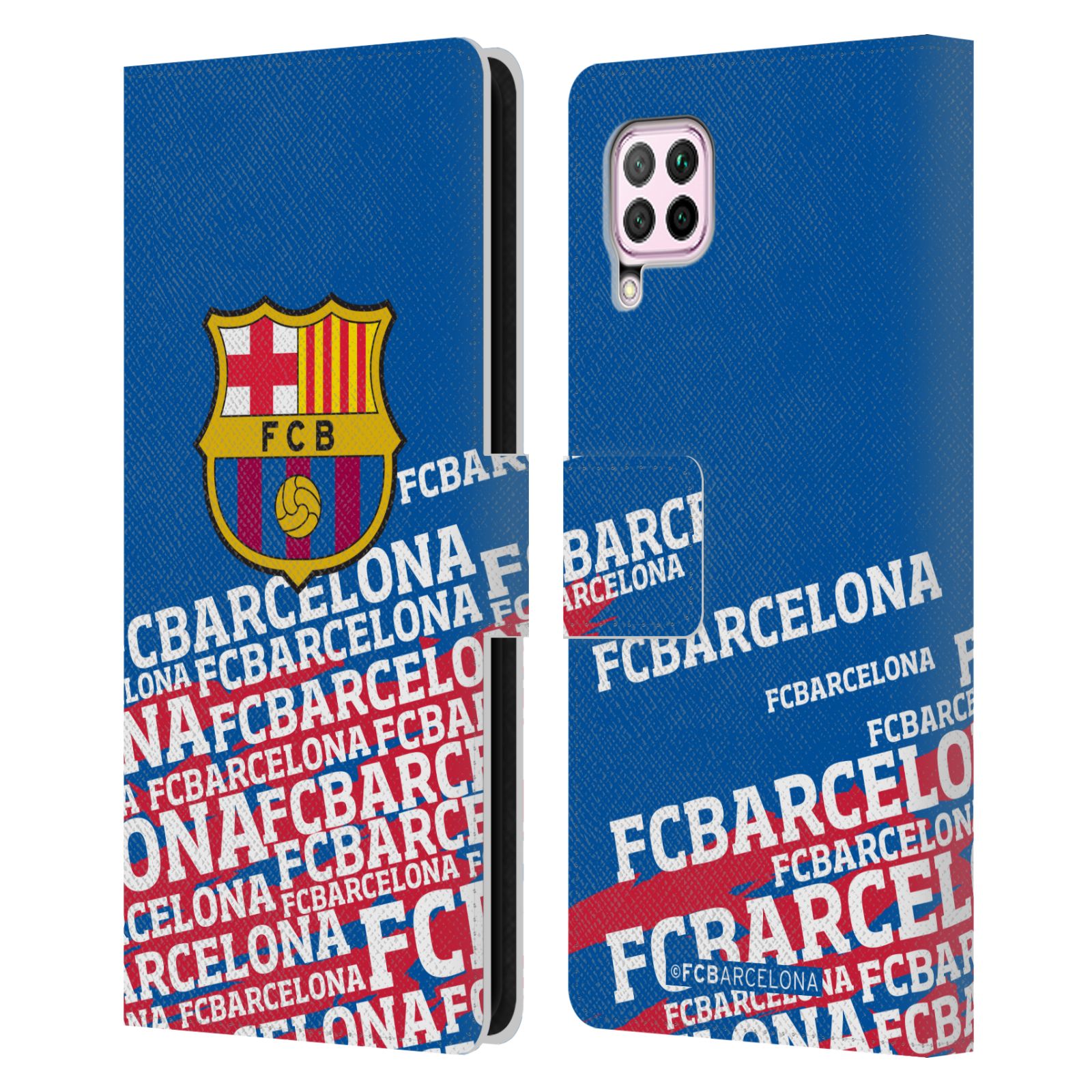 Pouzdro na mobil Huawei P40 LITE - HEAD CASE - FC Barcelona - Logo název