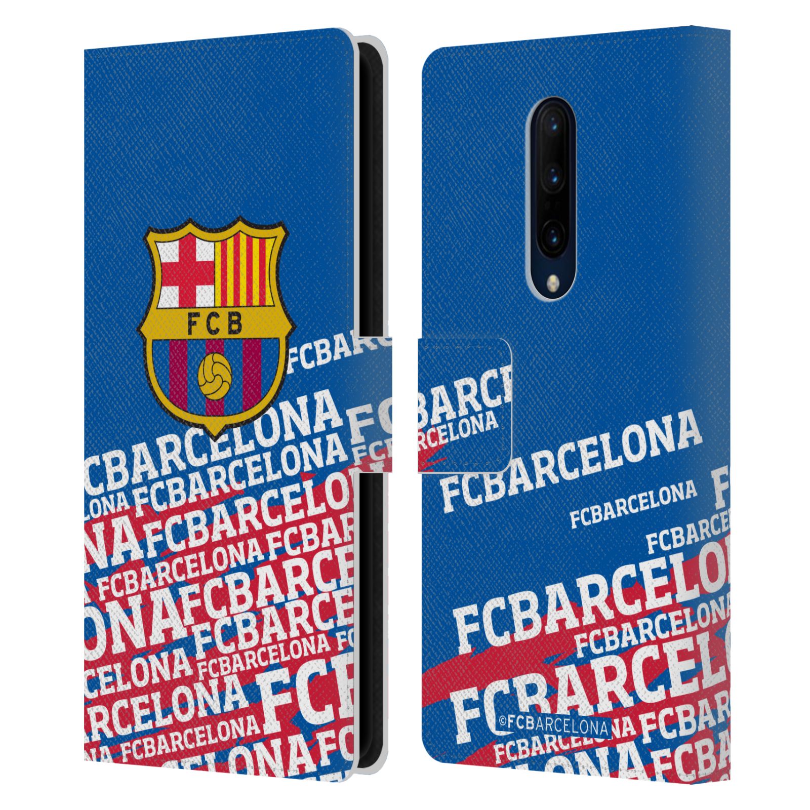 Pouzdro na mobil OnePlus 7 PRO  - HEAD CASE - FC Barcelona - Logo název