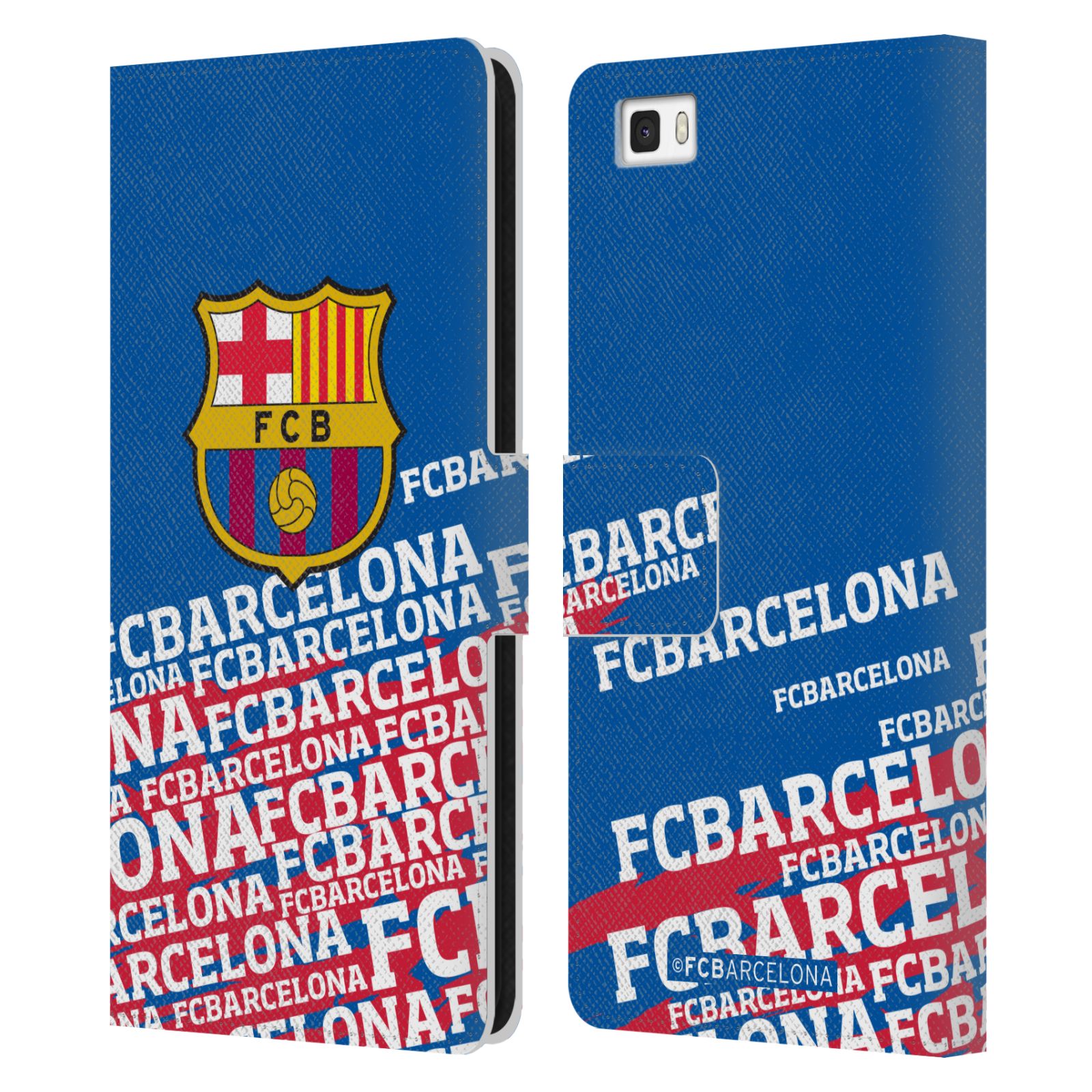 Pouzdro na mobil Huawei P8 LITE - HEAD CASE - FC Barcelona - Logo název