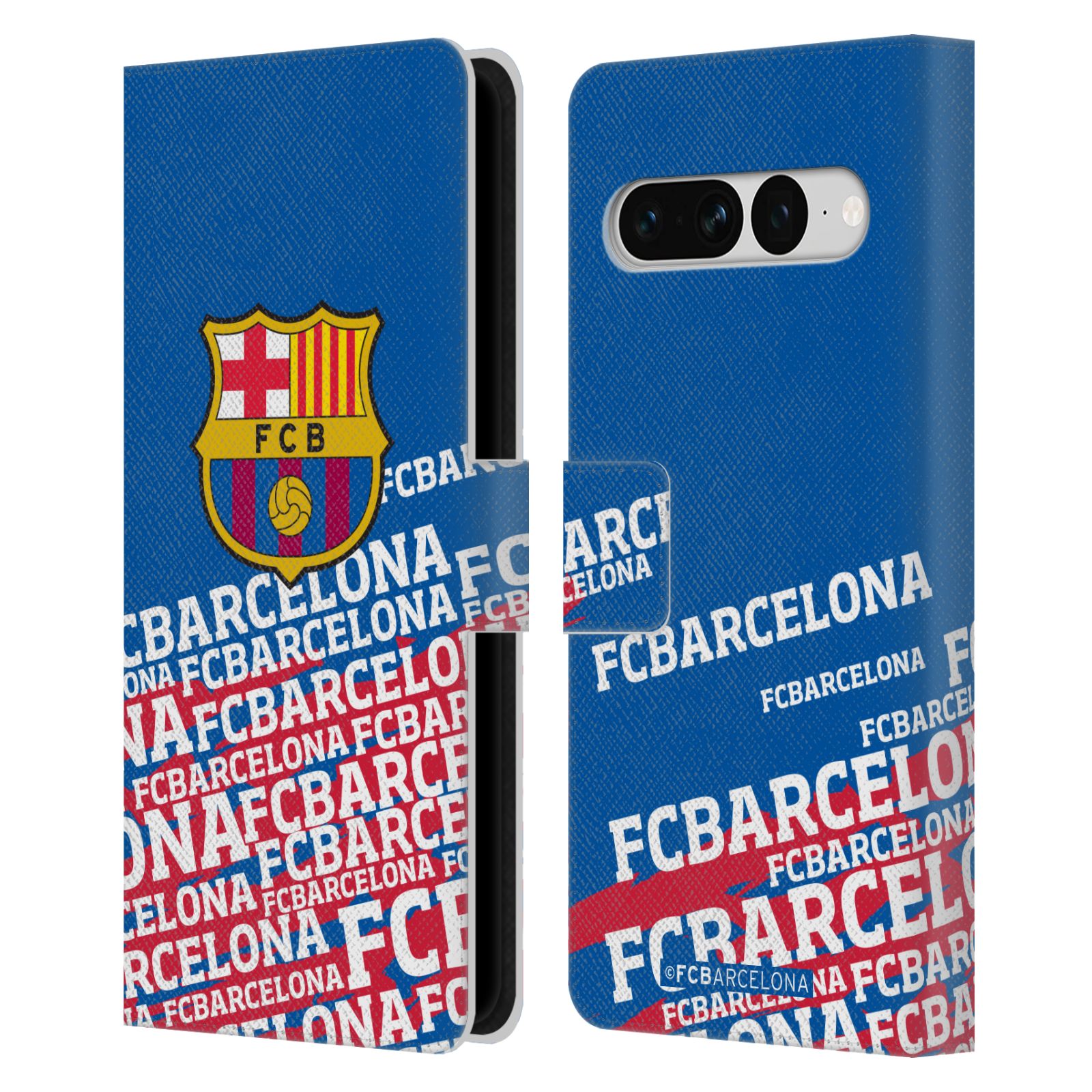 Pouzdro na mobil Google Pixel 7 PRO  - HEAD CASE - FC Barcelona - Logo název