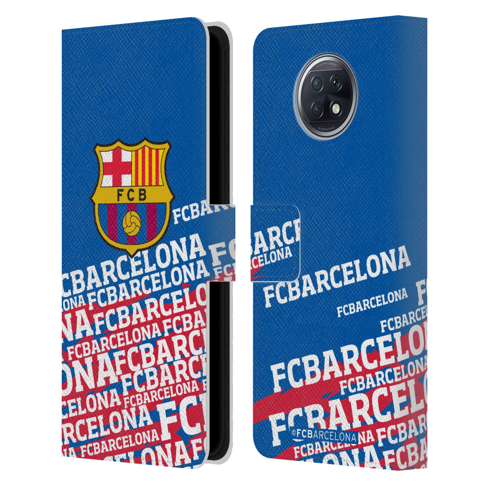 Pouzdro na mobil Xiaomi Redmi Note 9T - HEAD CASE - FC Barcelona - Logo název