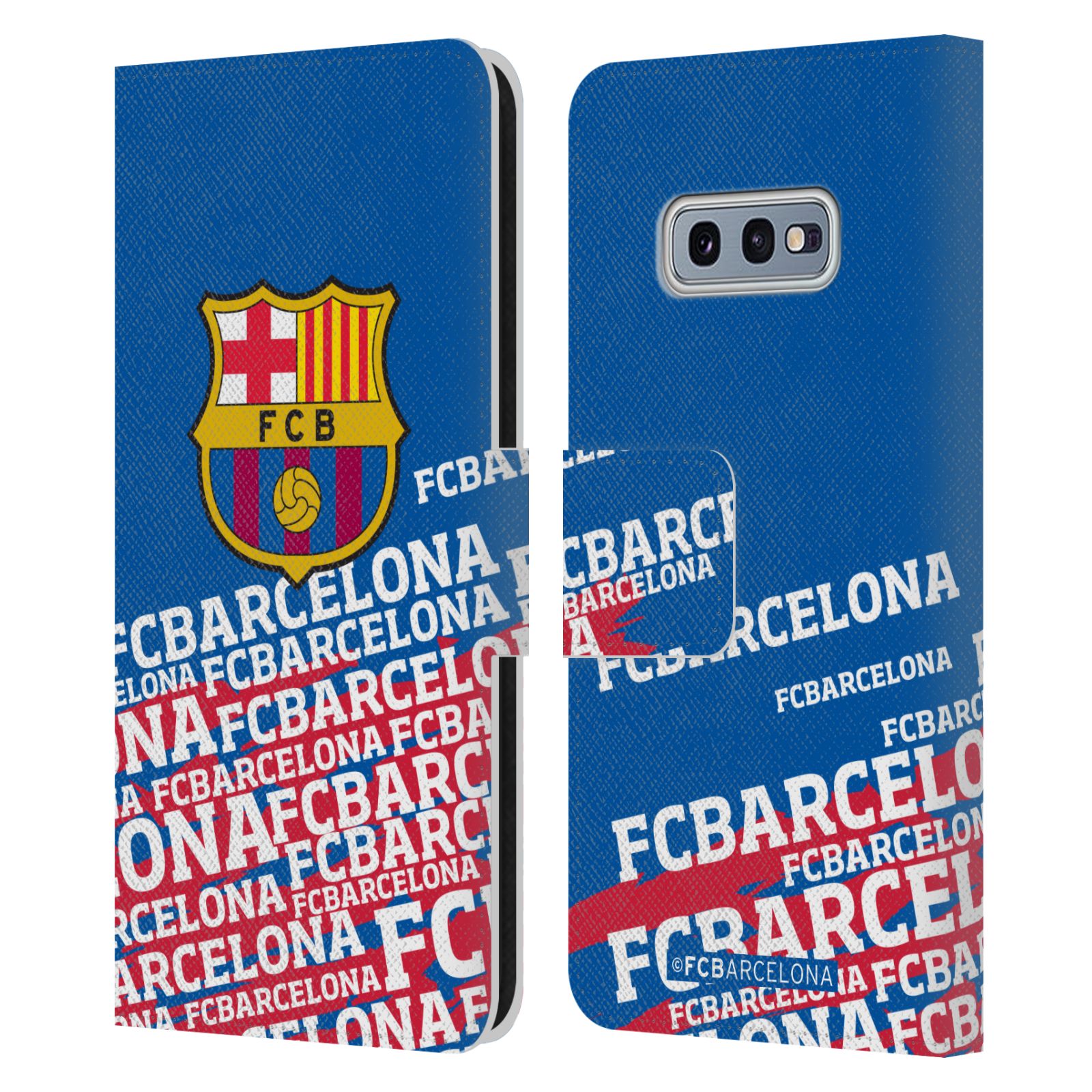 Pouzdro na mobil Samsung Galaxy S10e  - HEAD CASE - FC Barcelona - Logo název