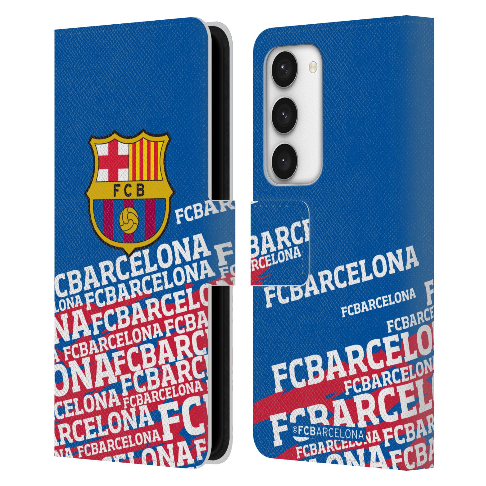 Pouzdro na mobil Samsung Galaxy S23 5G - HEAD CASE - FC Barcelona - Logo název