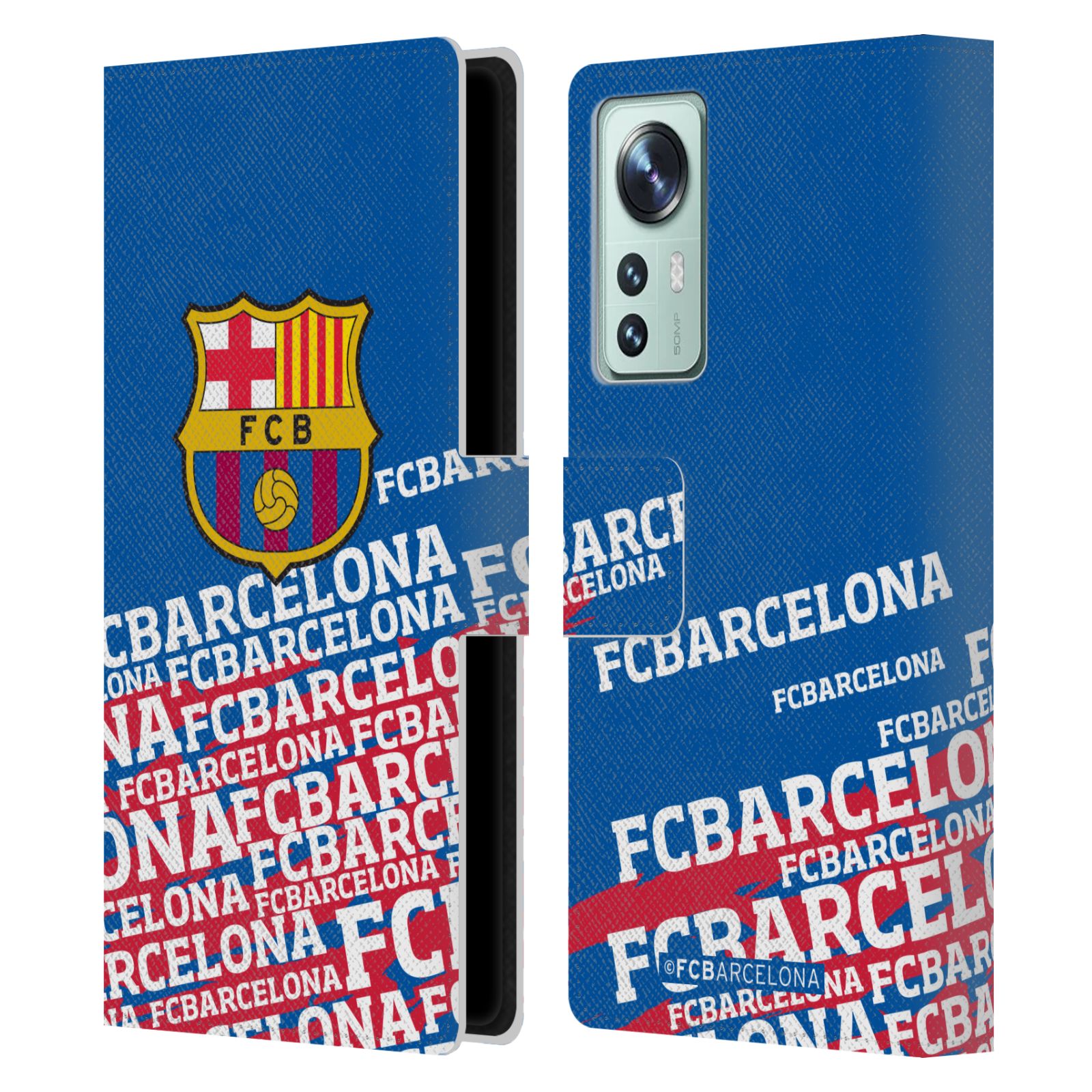 Pouzdro na mobil Xiaomi 12 - HEAD CASE - FC Barcelona - Logo název