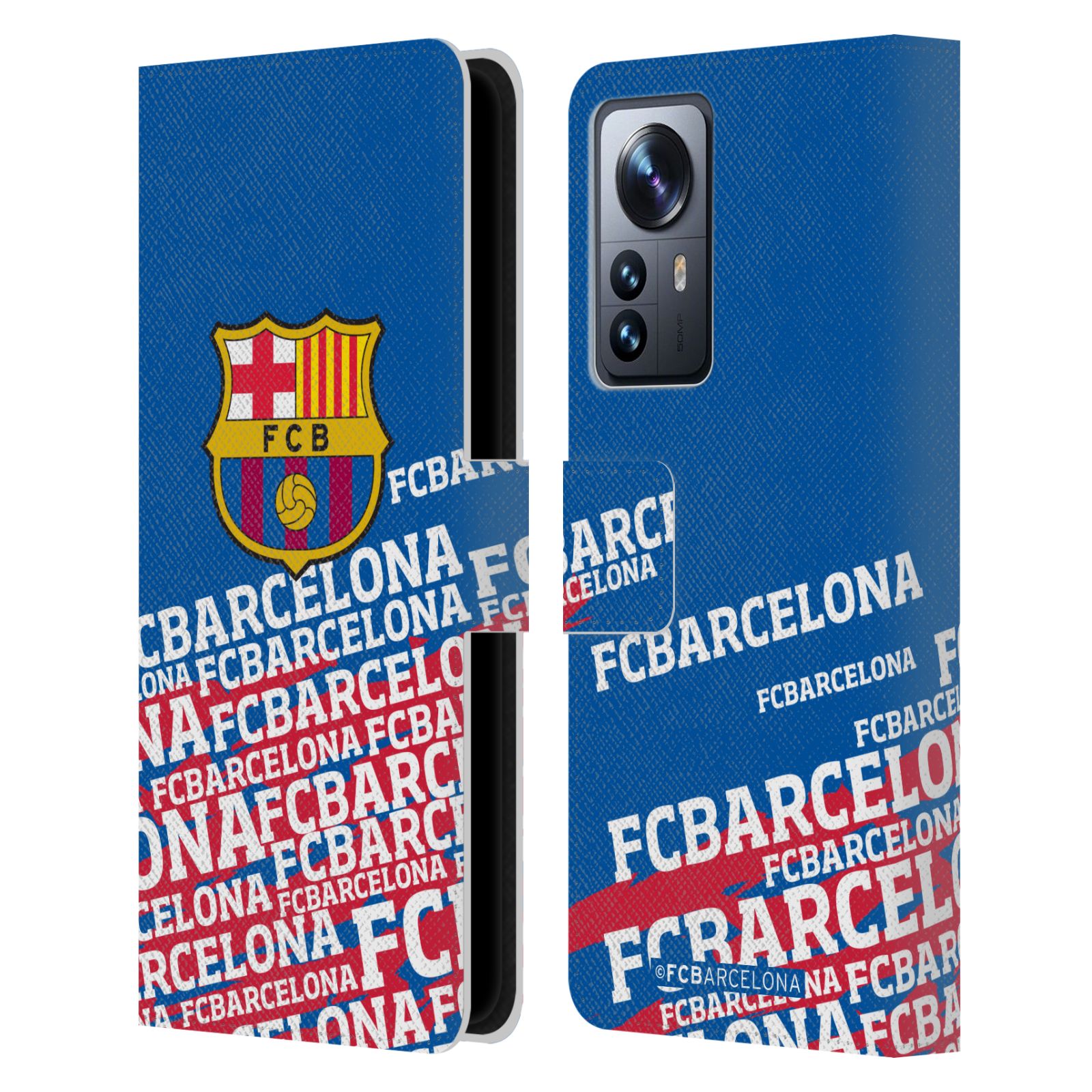 Pouzdro na mobil Xiaomi 12 PRO - HEAD CASE - FC Barcelona - Logo název