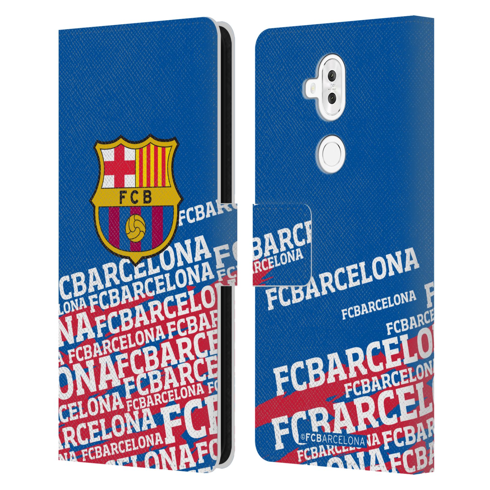 Pouzdro na mobil Asus Zenfone 5 Lite ZC600KL  - HEAD CASE - FC Barcelona - Logo název