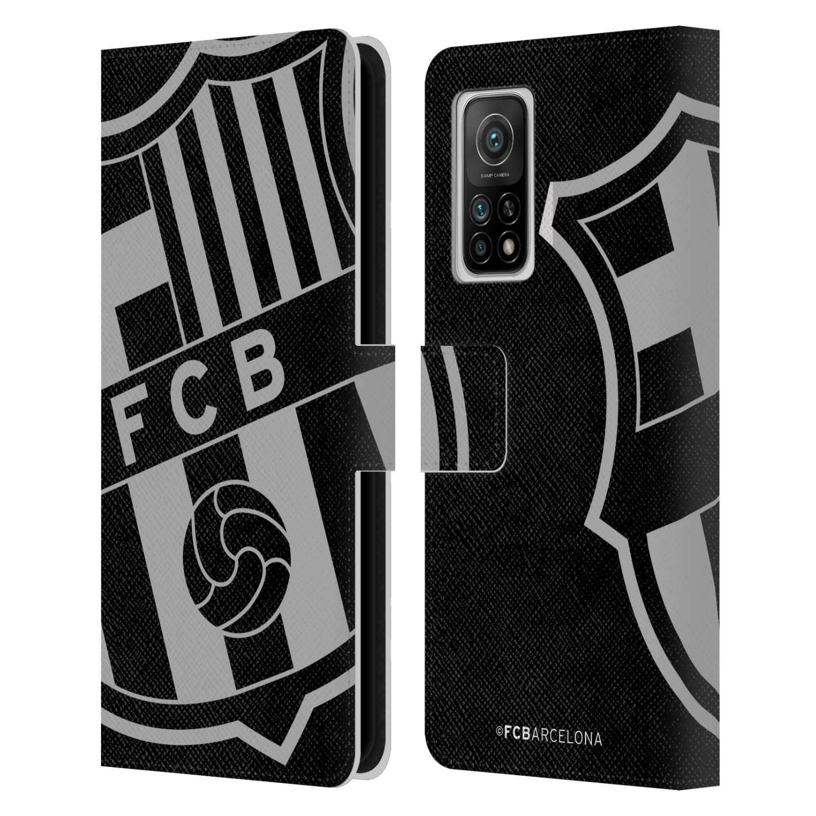 Pouzdro na mobil Xiaomi Mi 10T / Mi 10T PRO - HEAD CASE - FC Barcelona - černošedé logo