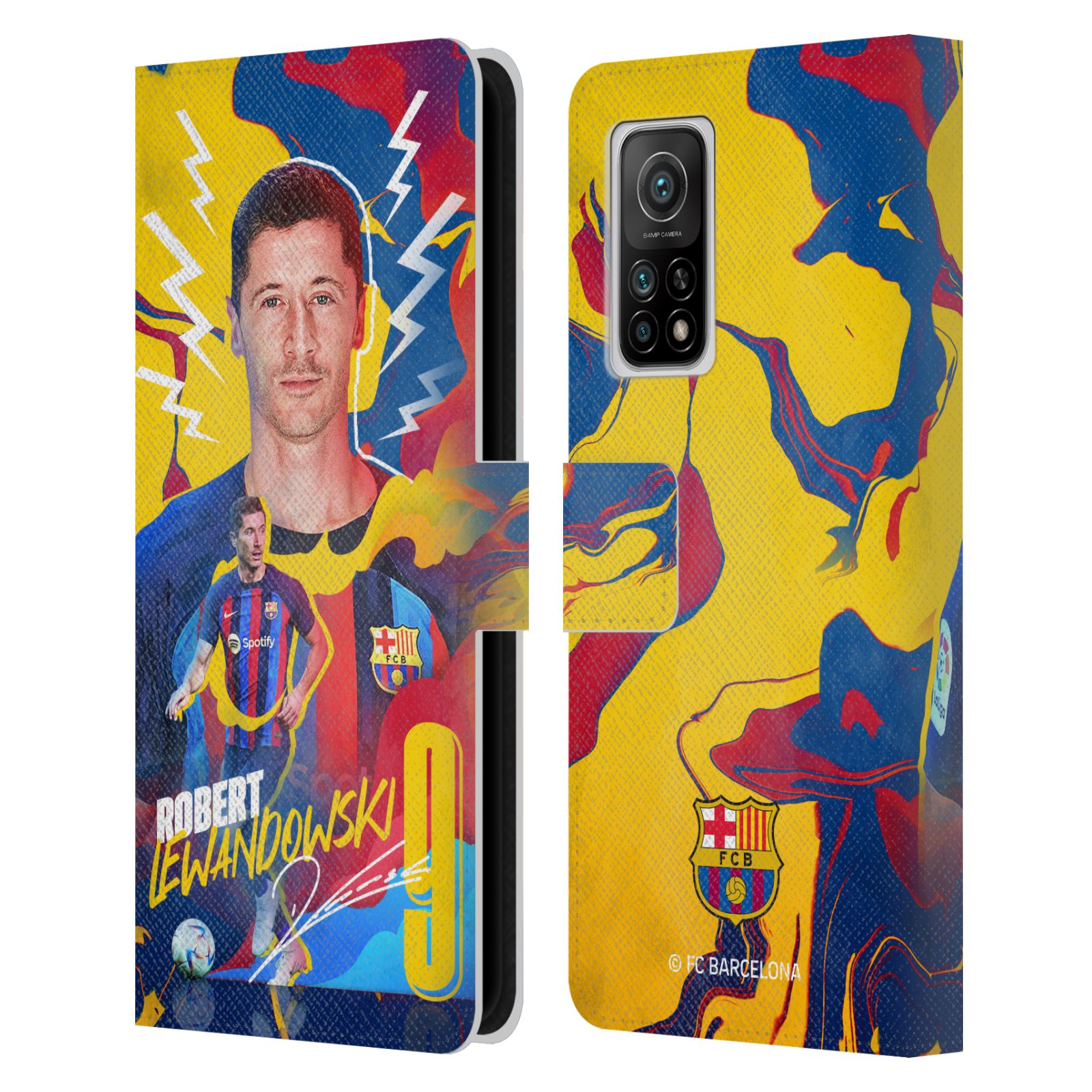 Pouzdro na mobil Xiaomi Mi 10T / Mi 10T PRO - HEAD CASE - FC Barcelona - Hráč Robert Lewandowski