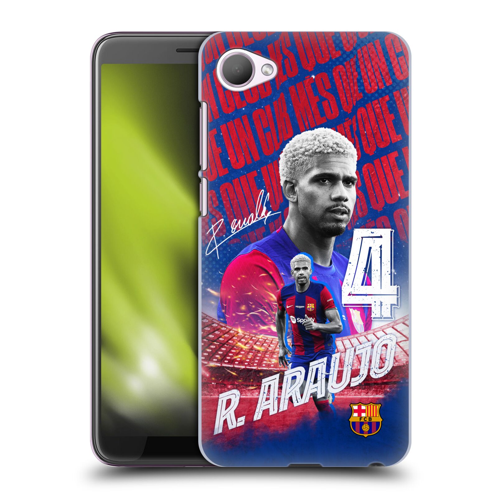 Obal na mobil HTC Desire 12 / Desire 12 DUAL SIM - HEAD CASE - FC BARCELONA - Ronald Araújo