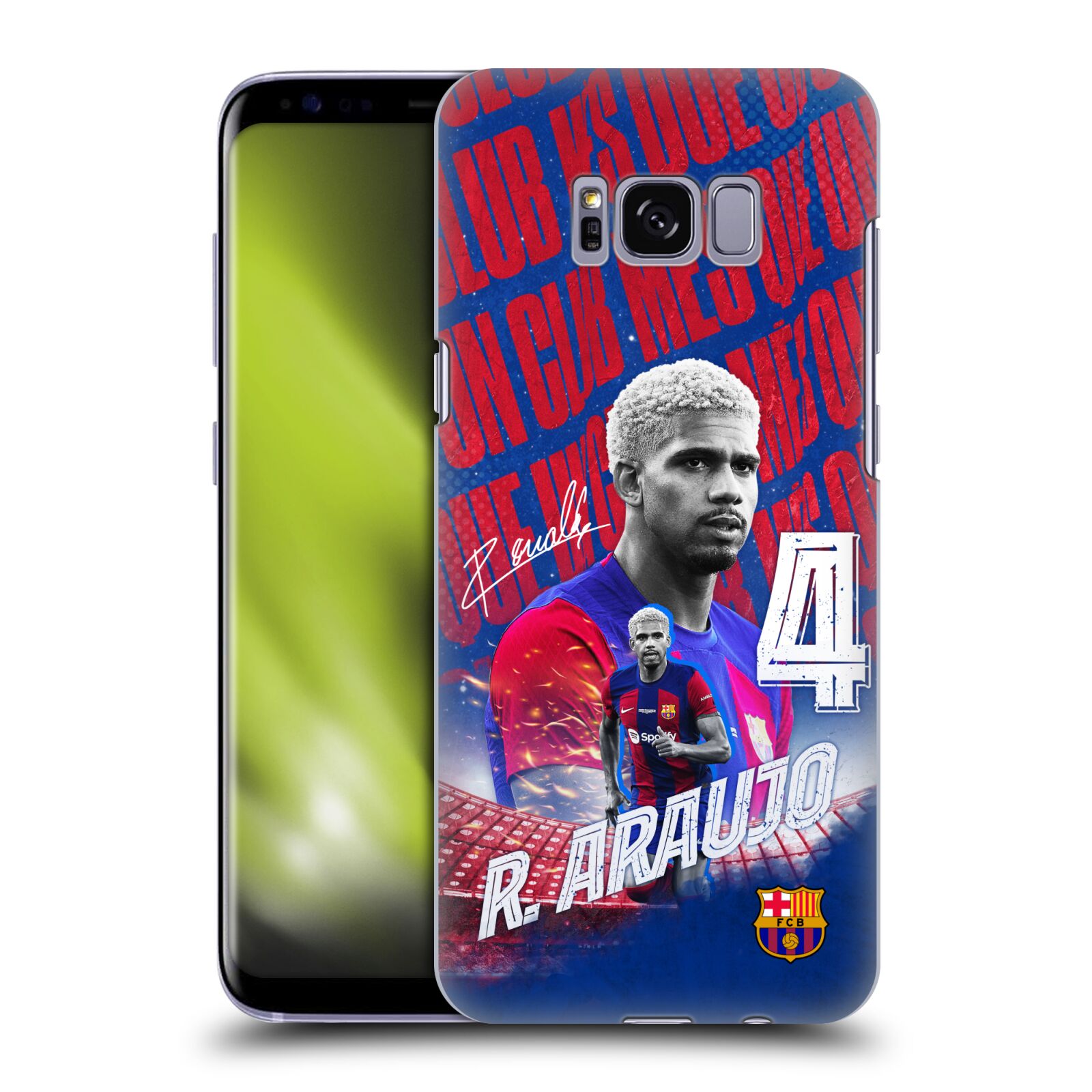 Obal na mobil Samsung Galaxy S8 - HEAD CASE - FC BARCELONA - Ronald Araújo