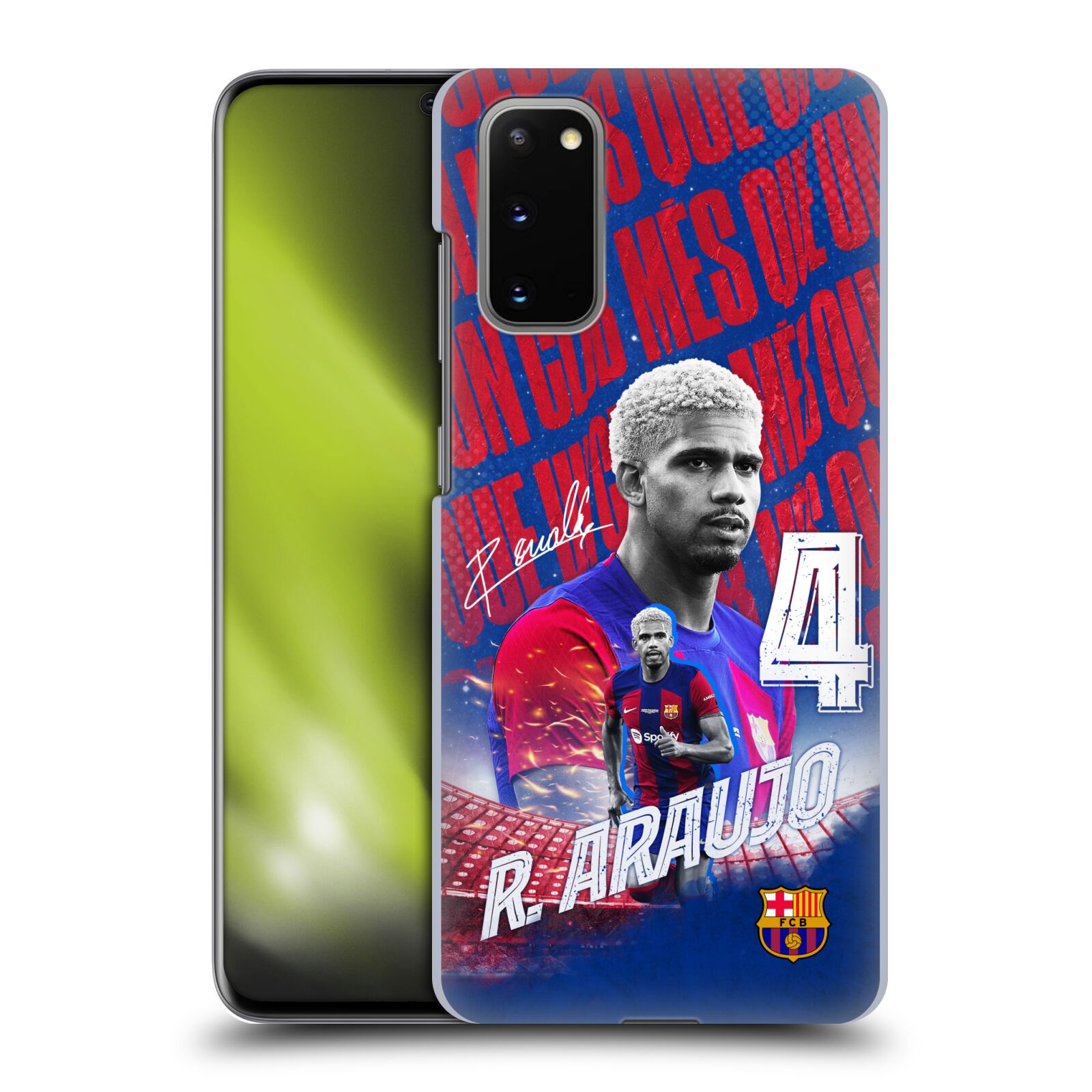 Obal na mobil Samsung Galaxy S20 - HEAD CASE - FC BARCELONA - Ronald Araújo