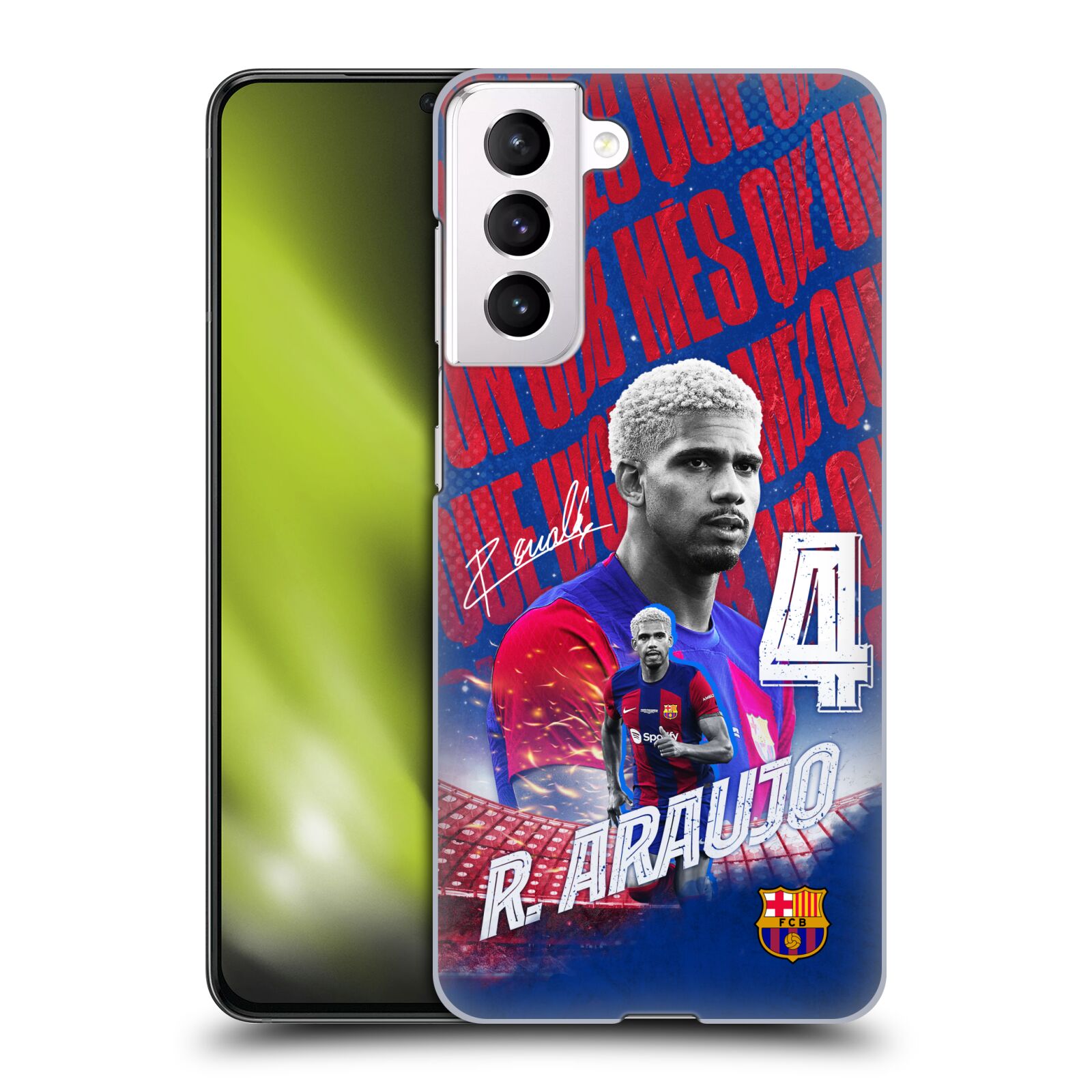 Obal na mobil Samsung Galaxy S21 5G - HEAD CASE - FC BARCELONA - Ronald Araújo