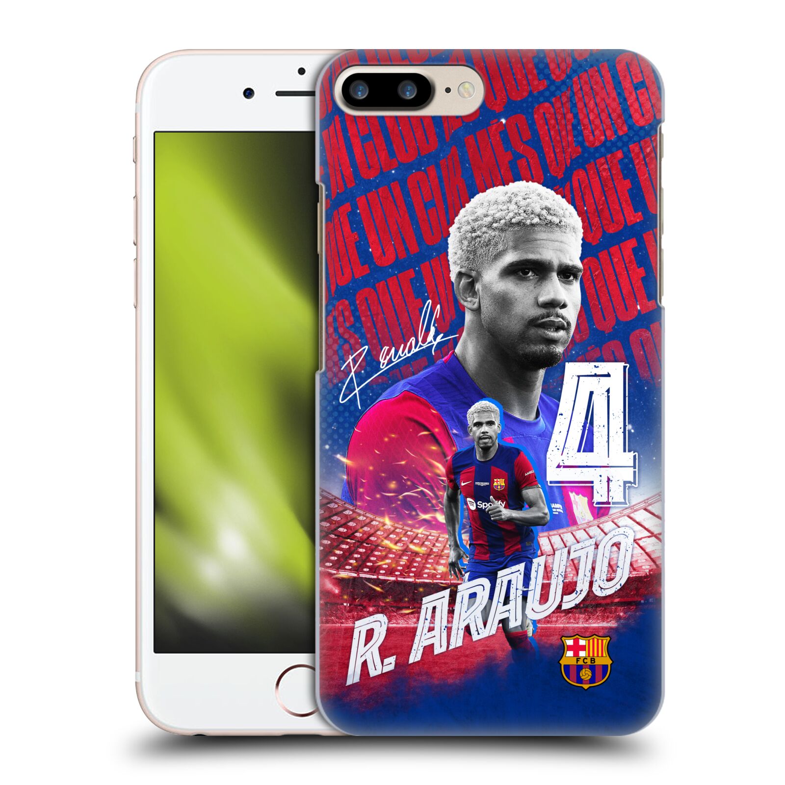 Obal na mobil Apple Iphone 7/8 PLUS - HEAD CASE - FC BARCELONA - Ronald Araújo