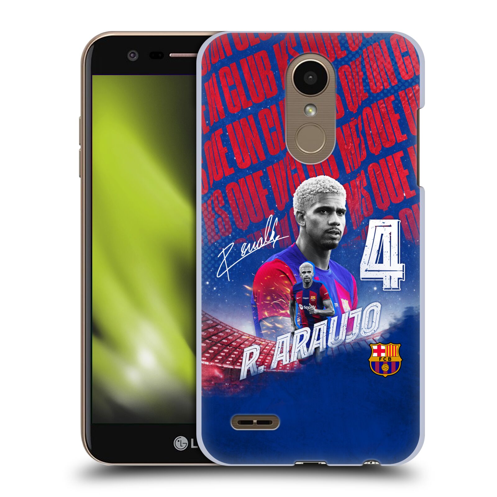 Obal na mobil LG K10 2018 - HEAD CASE - FC BARCELONA - Ronald Araújo