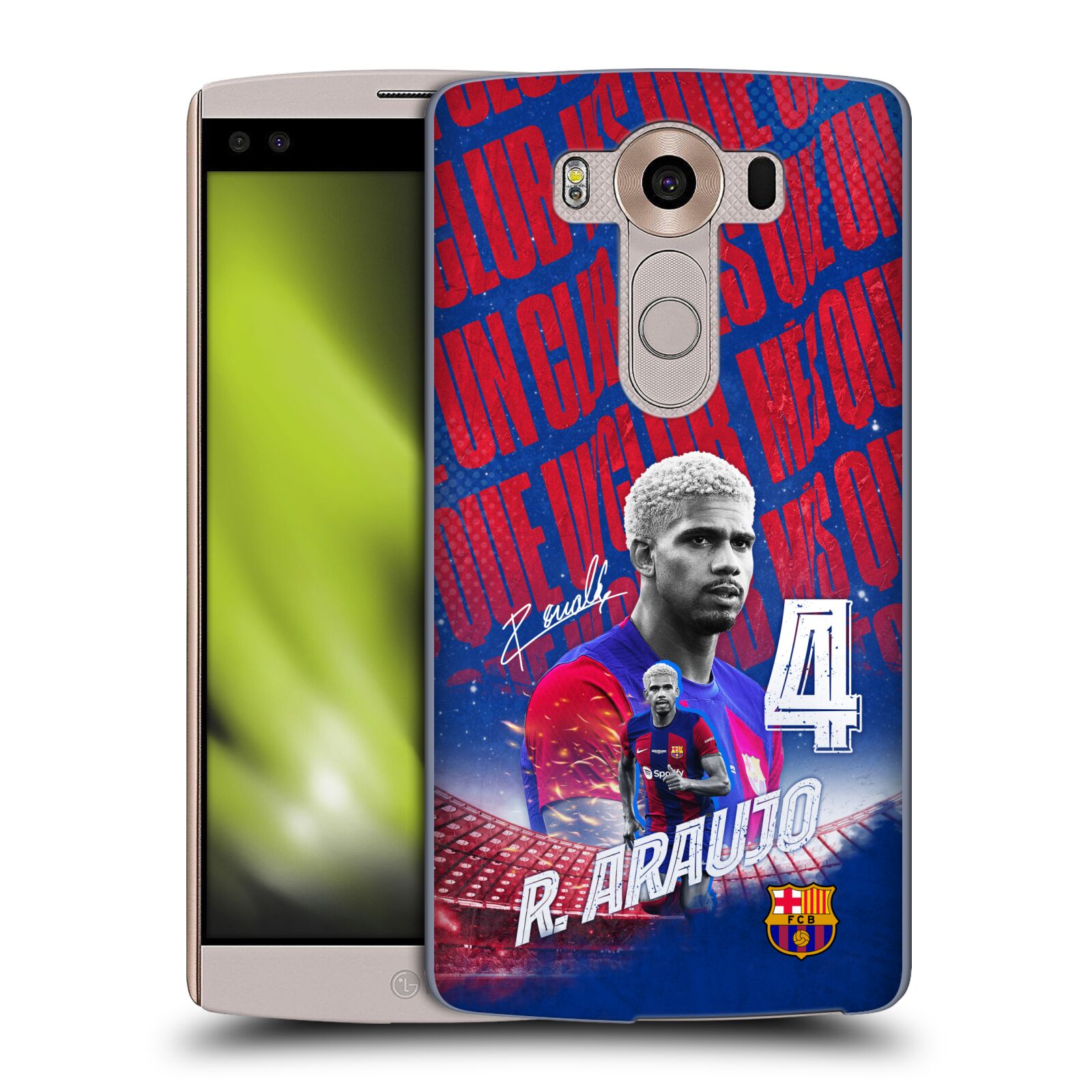 Obal na mobil LG V10 - HEAD CASE - FC BARCELONA - Ronald Araújo