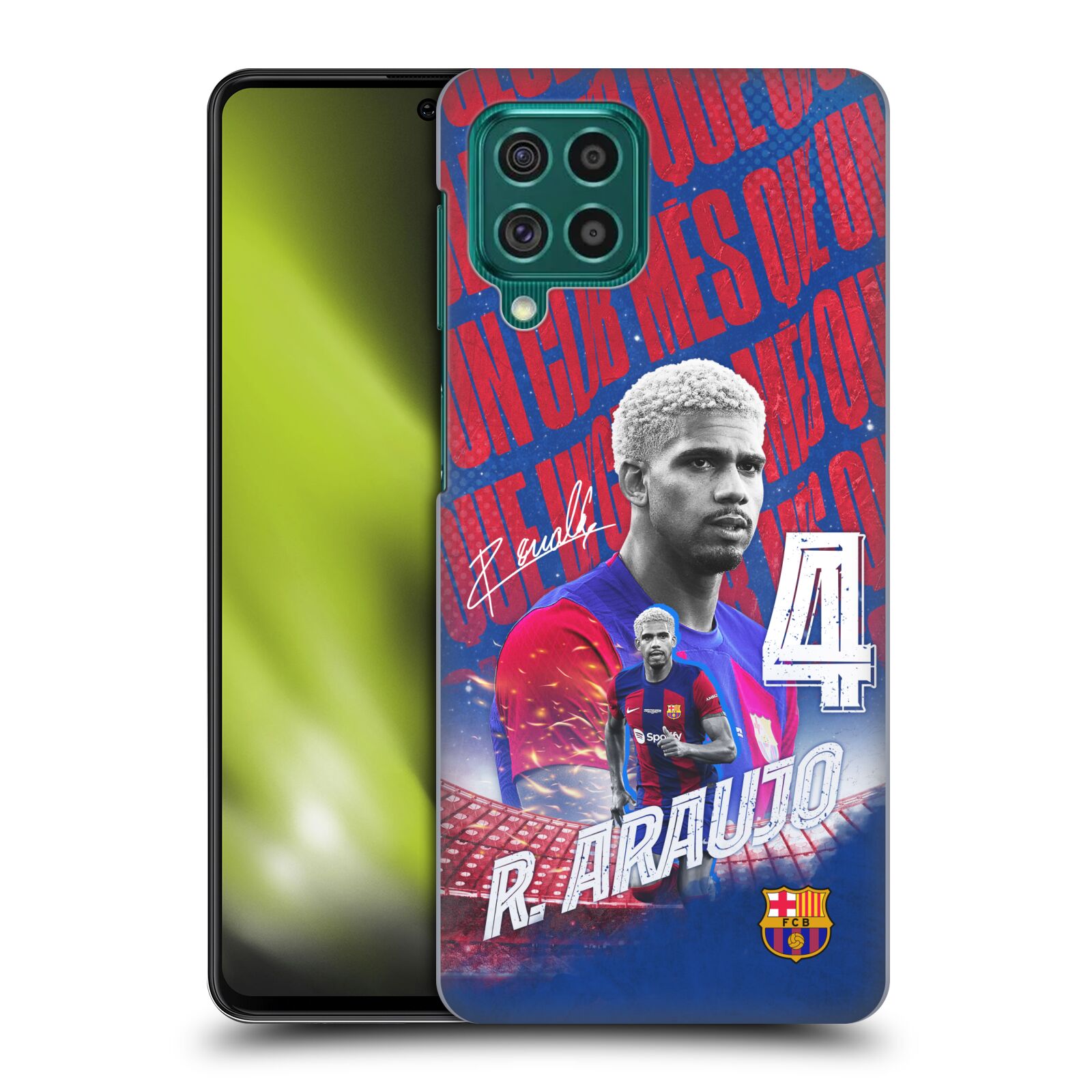 Obal na mobil Samsung Galaxy M62 - HEAD CASE - FC BARCELONA - Ronald Araújo