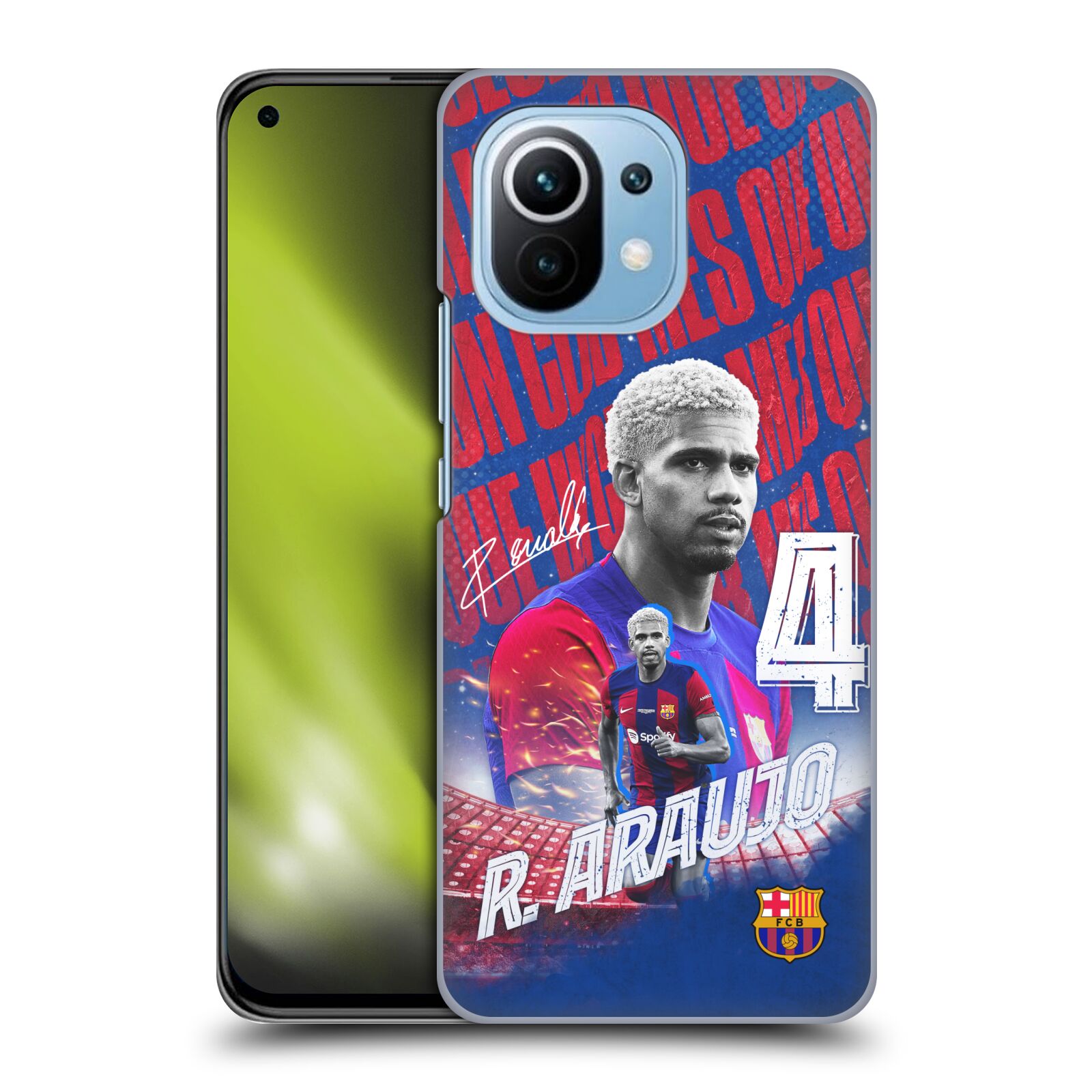 Obal na mobil Xiaomi  Mi 11 - HEAD CASE - FC BARCELONA - Ronald Araújo