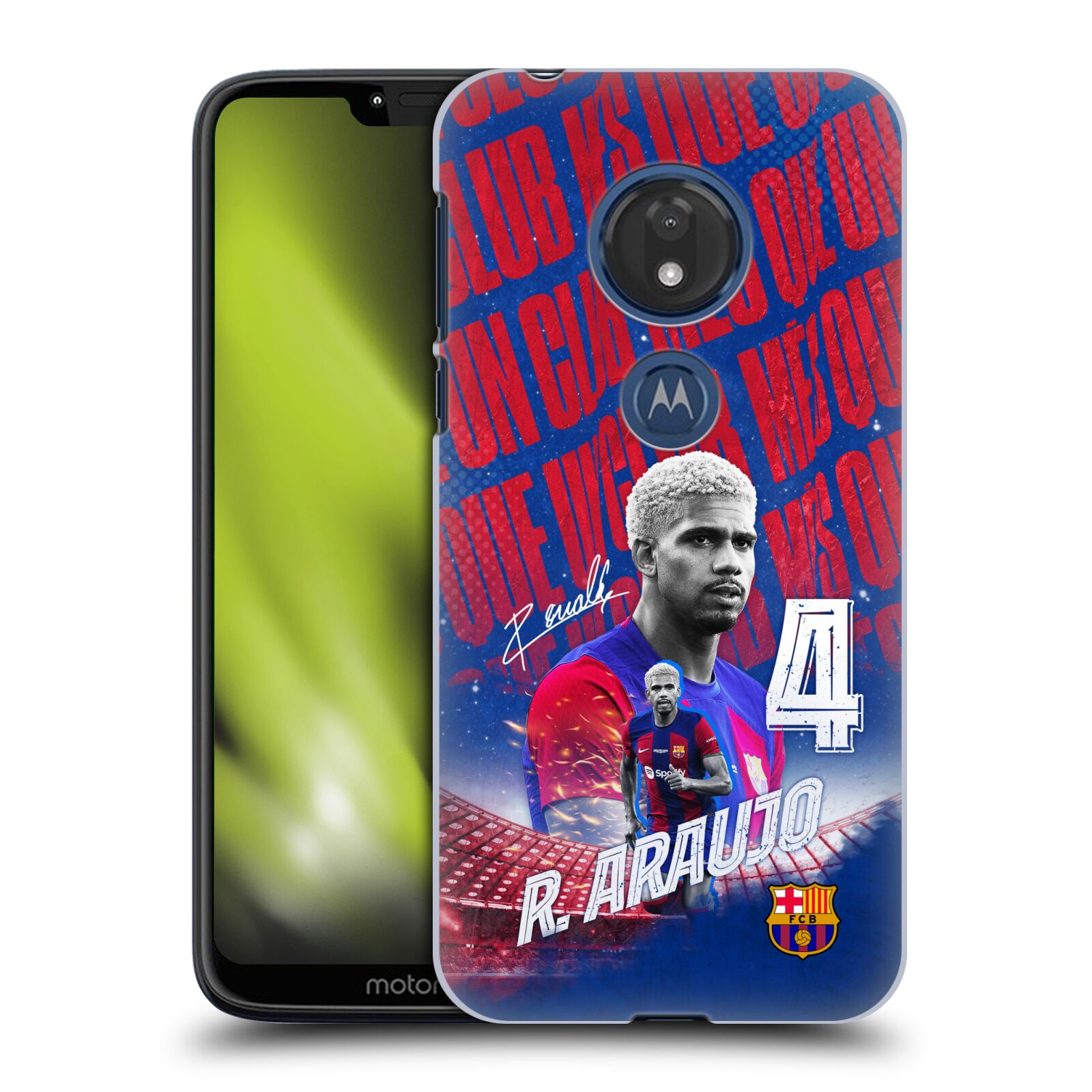 Obal na mobil Motorola Moto G7 Play - HEAD CASE - FC BARCELONA - Ronald Araújo