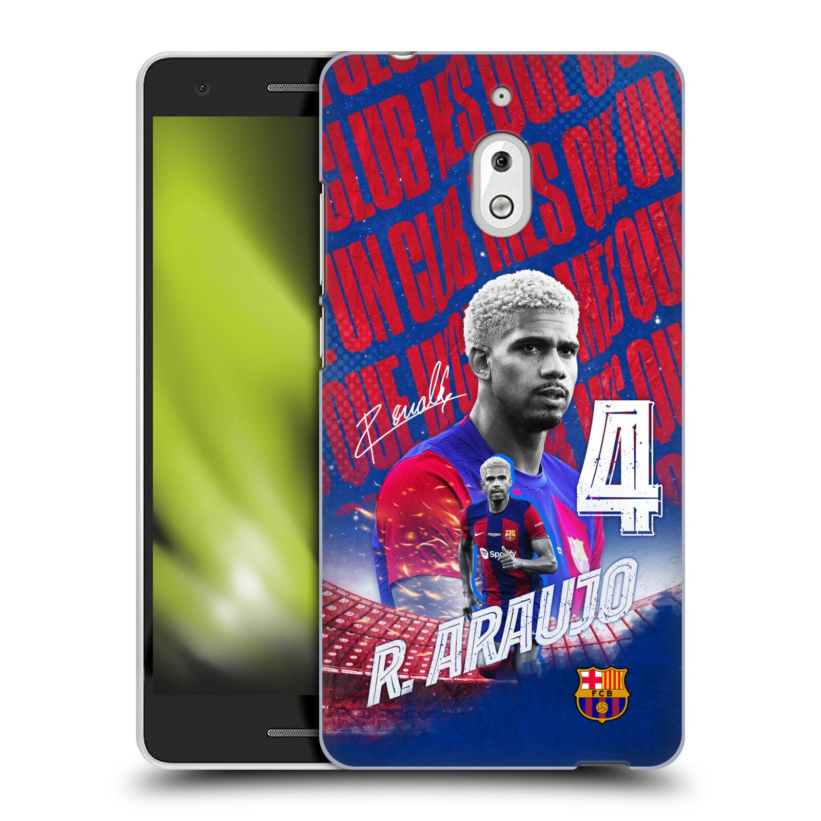 Obal na mobil Nokia 2.1 - HEAD CASE - FC BARCELONA - Ronald Araújo