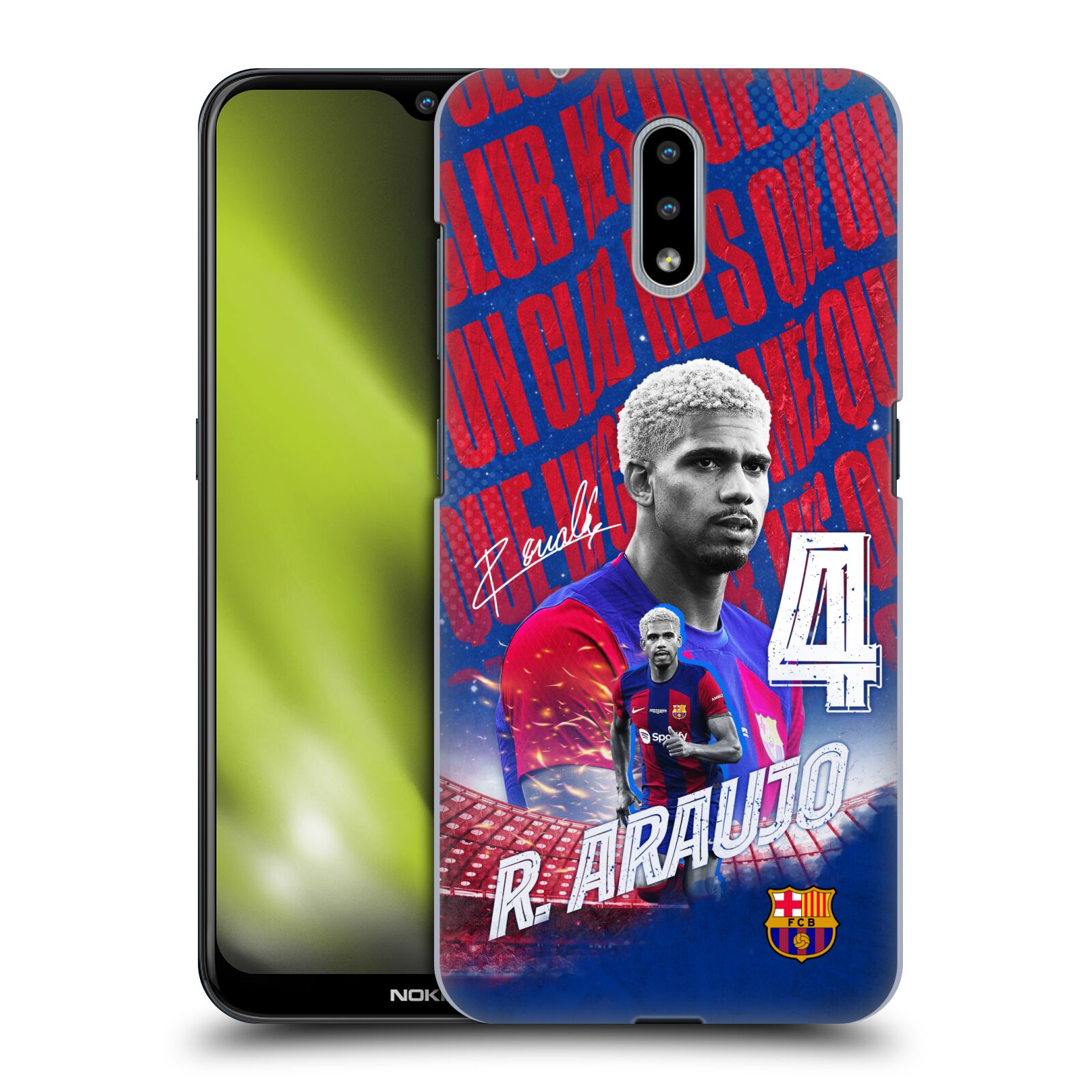 Obal na mobil Nokia 2.3 - HEAD CASE - FC BARCELONA - Ronald Araújo