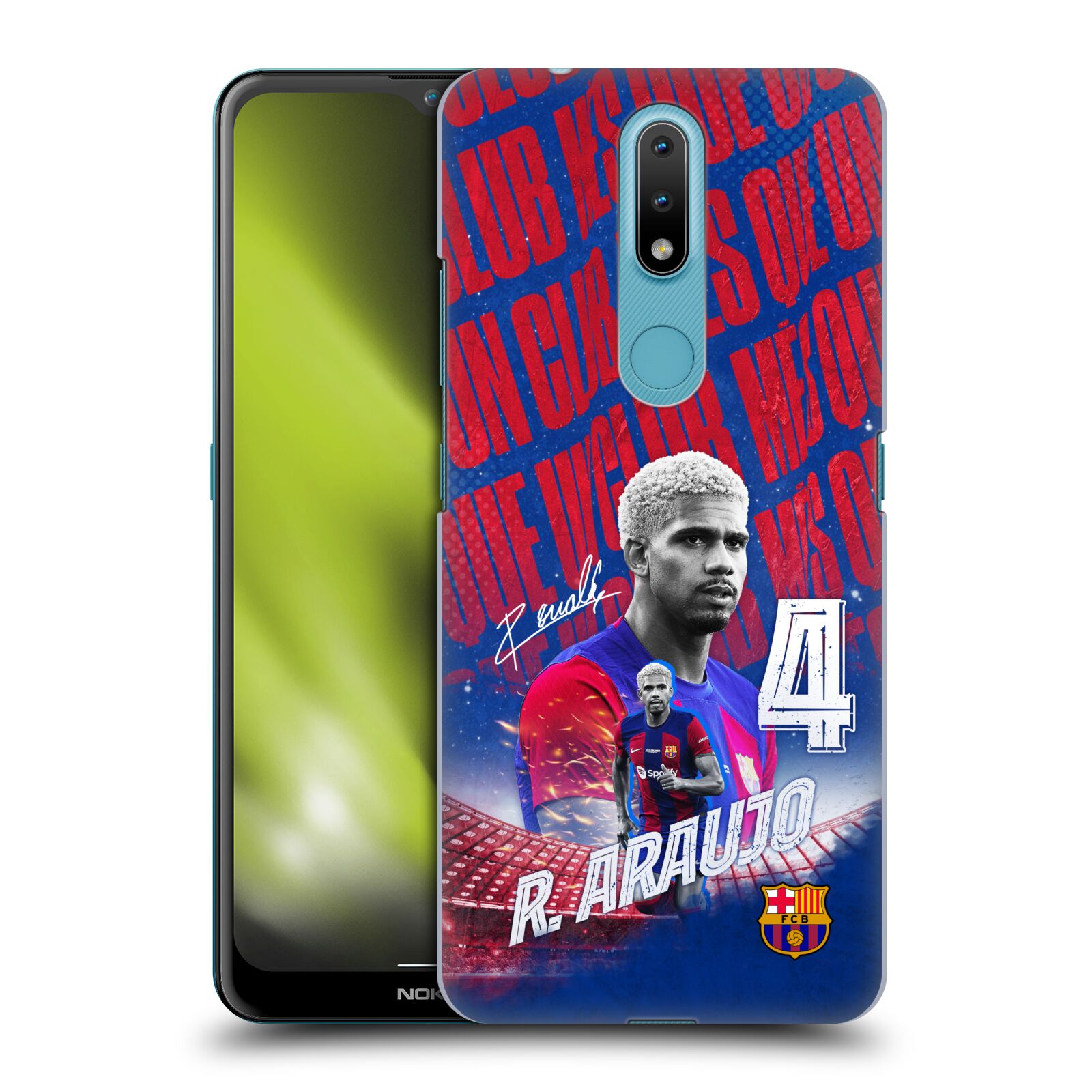Obal na mobil Nokia 2.4 - HEAD CASE - FC BARCELONA - Ronald Araújo