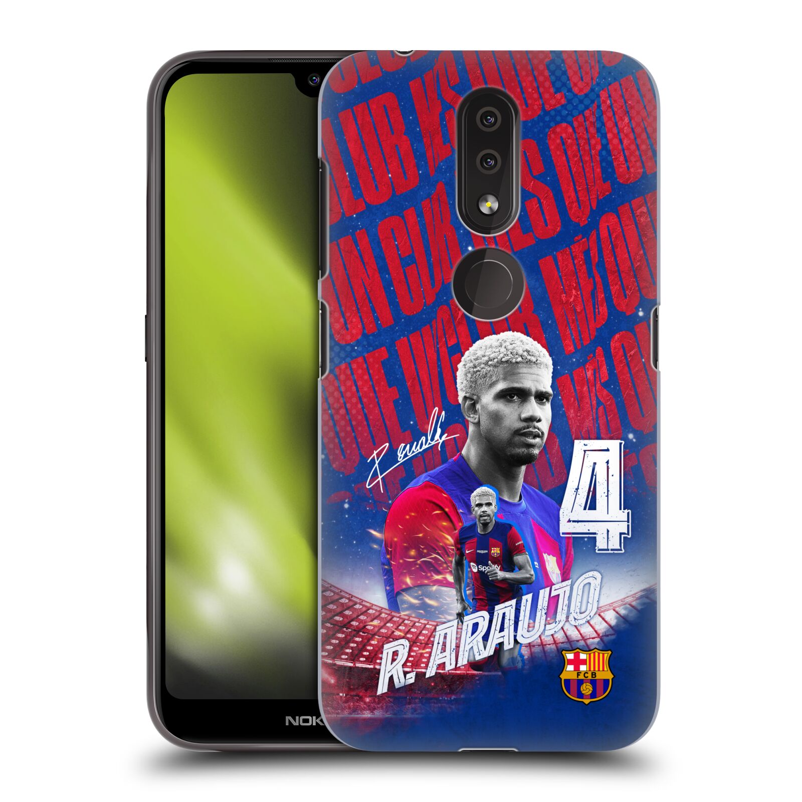 Obal na mobil Nokia 4.2 - HEAD CASE - FC BARCELONA - Ronald Araújo