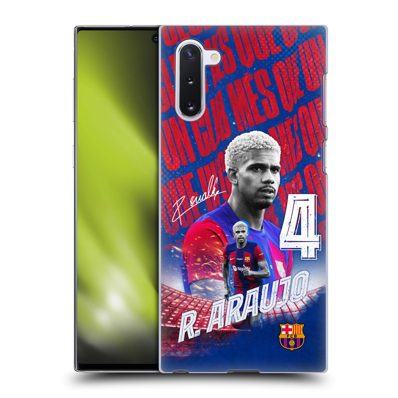 Obal na mobil Samsung Galaxy Note 10 - HEAD CASE - FC BARCELONA - Ronald Araújo