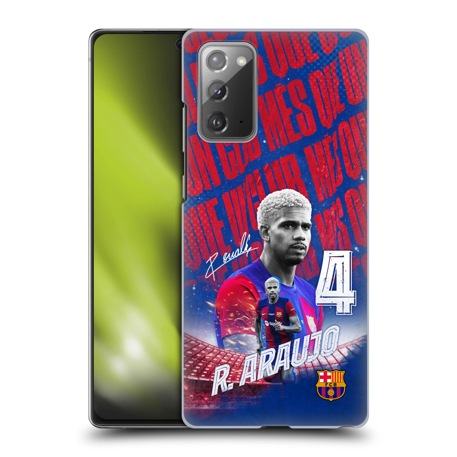 Obal na mobil Samsung Galaxy Note 20 - HEAD CASE - FC BARCELONA - Ronald Araújo
