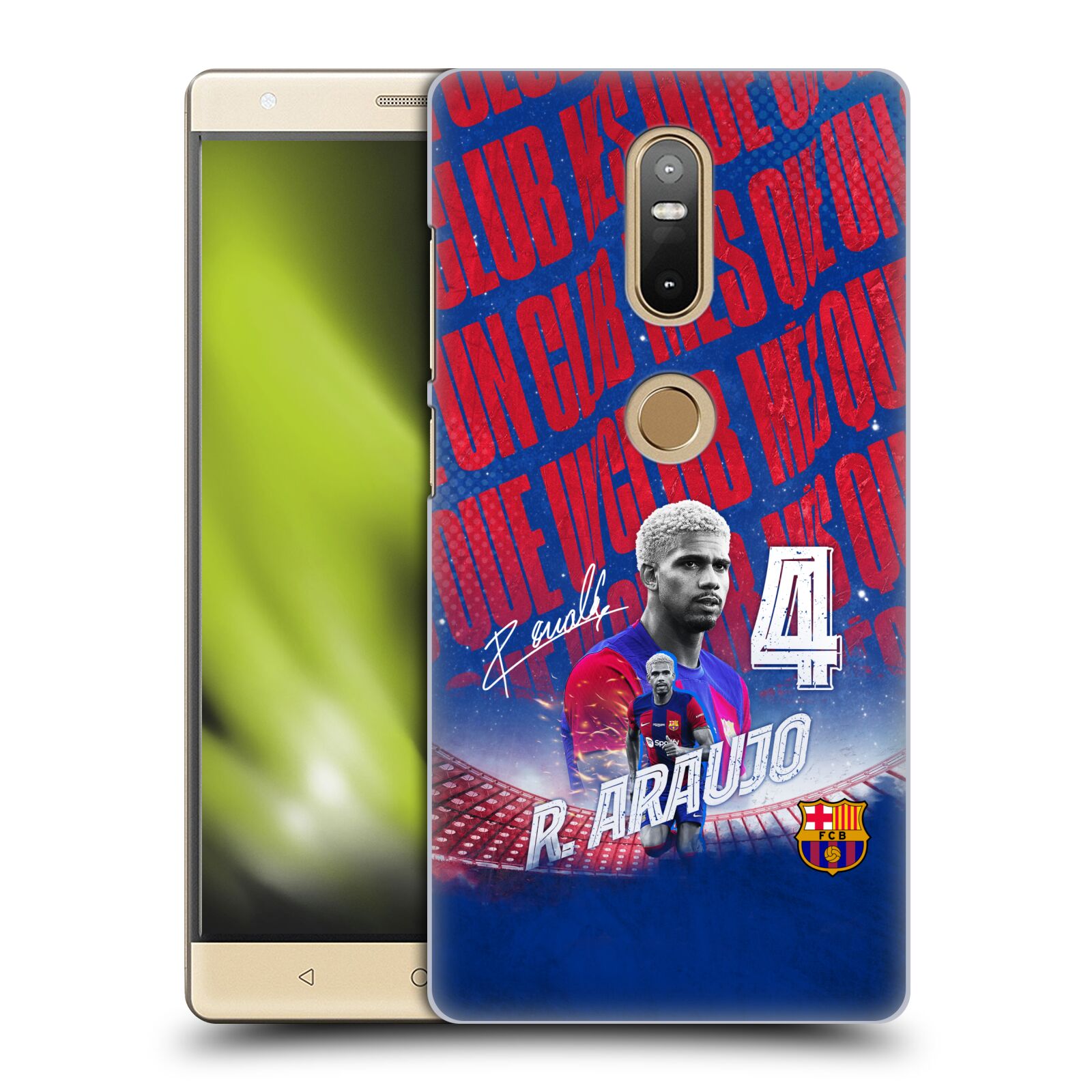 Obal na mobil Lenovo Phab 2 PLUS - HEAD CASE - FC BARCELONA - Ronald Araújo