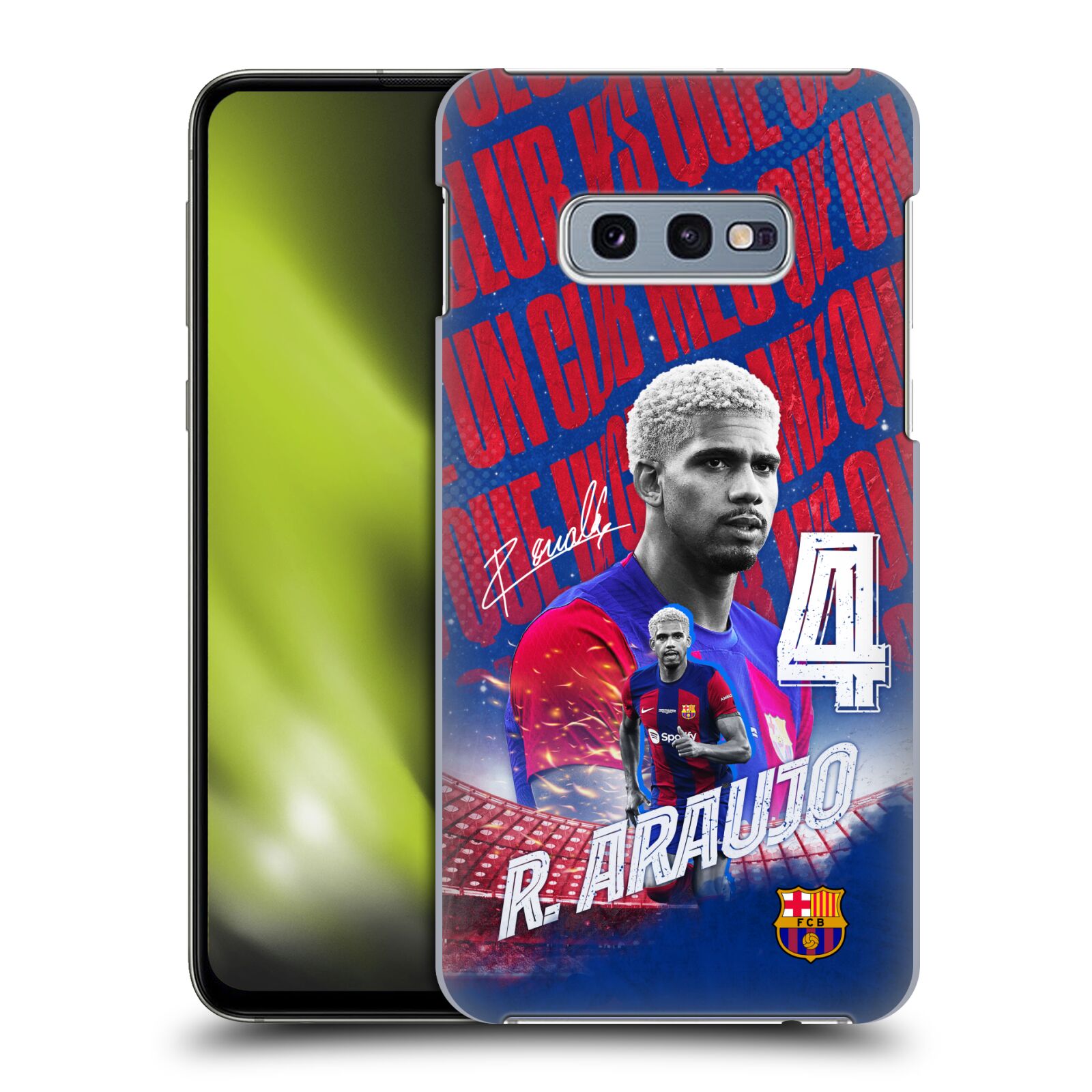 Obal na mobil Samsung Galaxy S10e - HEAD CASE - FC BARCELONA - Ronald Araújo