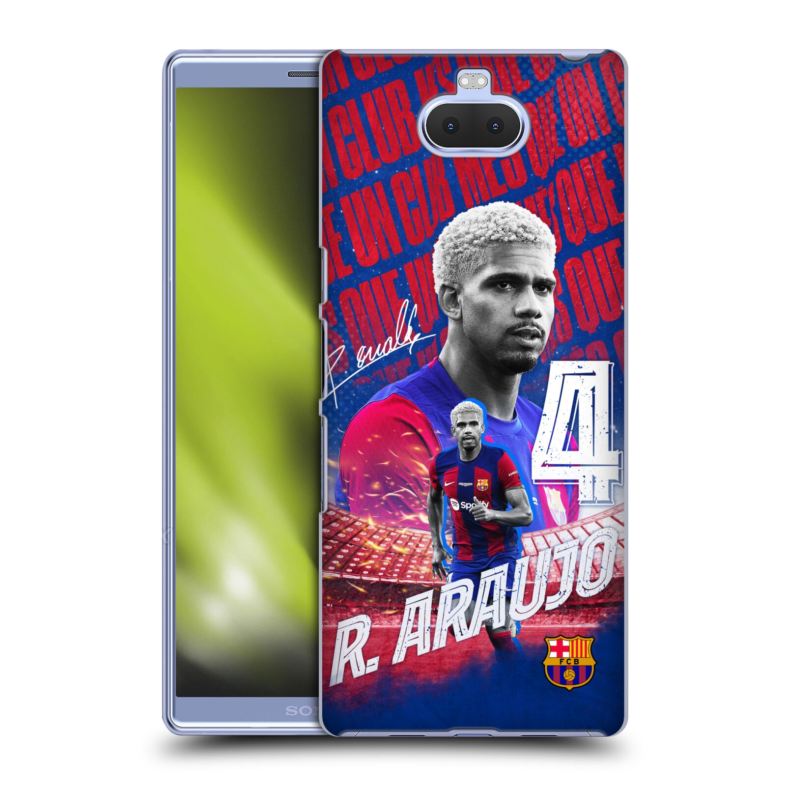 Obal na mobil Sony Xperia 10 - HEAD CASE - FC BARCELONA - Ronald Araújo