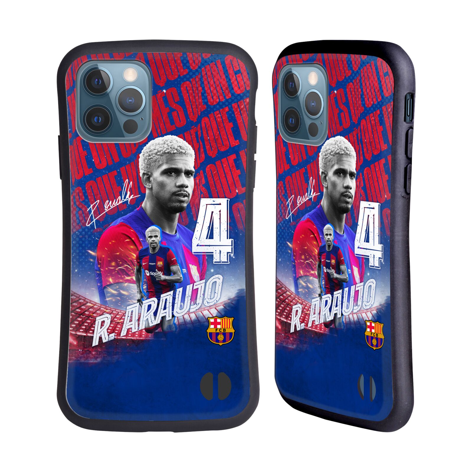 Odolný zadní obal pro mobil Apple iPhone 12 / iPhone 12 Pro - HEAD CASE - FC Barcelona - Ronaldo Araújo