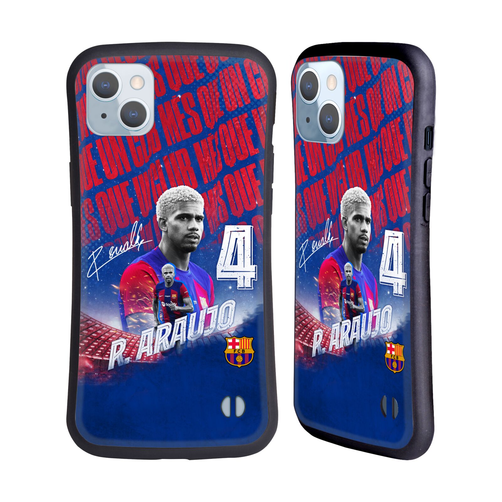 Odolný zadní obal pro mobil Apple iPhone 14 PLUS - HEAD CASE - FC Barcelona - Ronaldo Araújo