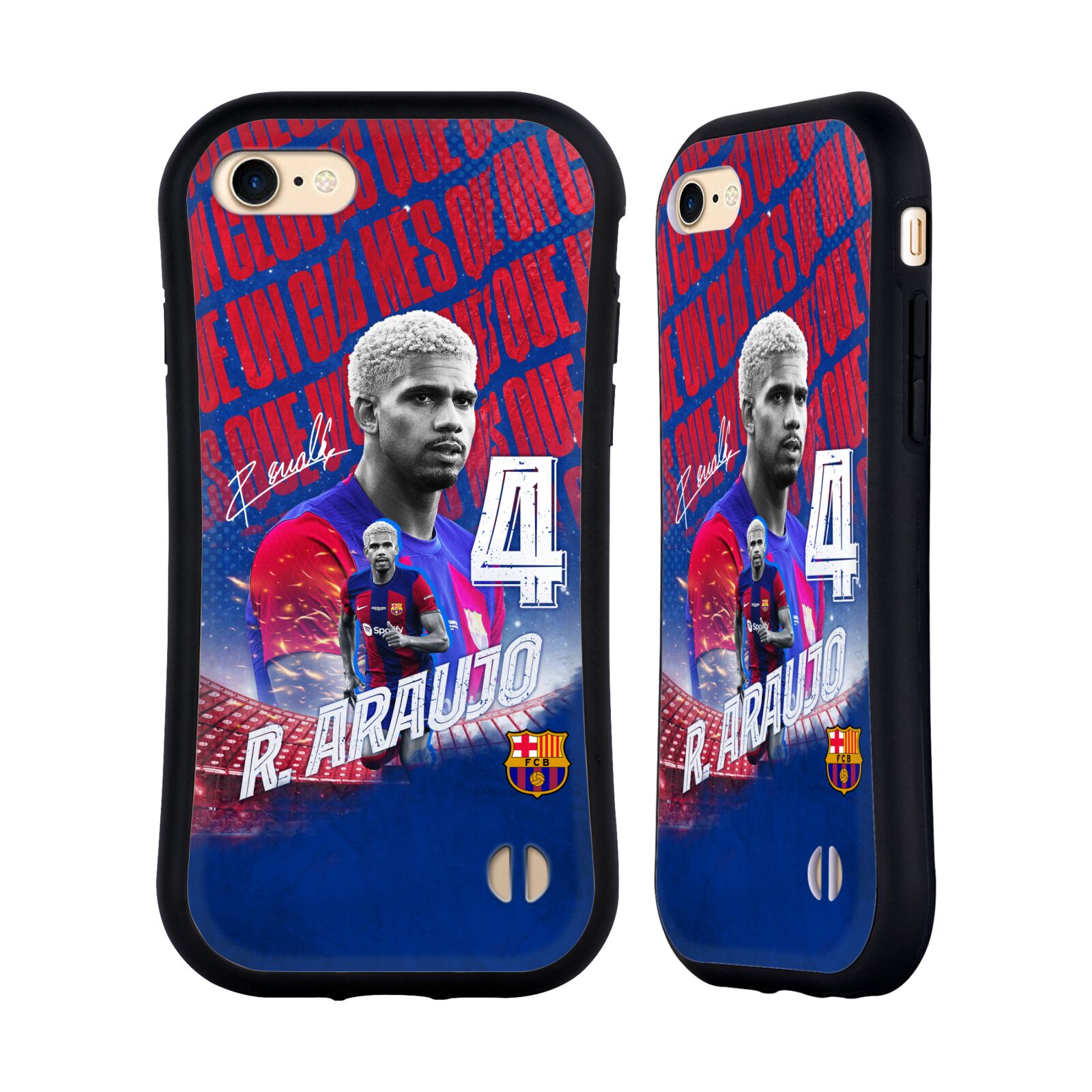 Odolný zadní obal pro mobil Apple Iphone 7/8/SE2020 - HEAD CASE - FC Barcelona - Ronaldo Araújo