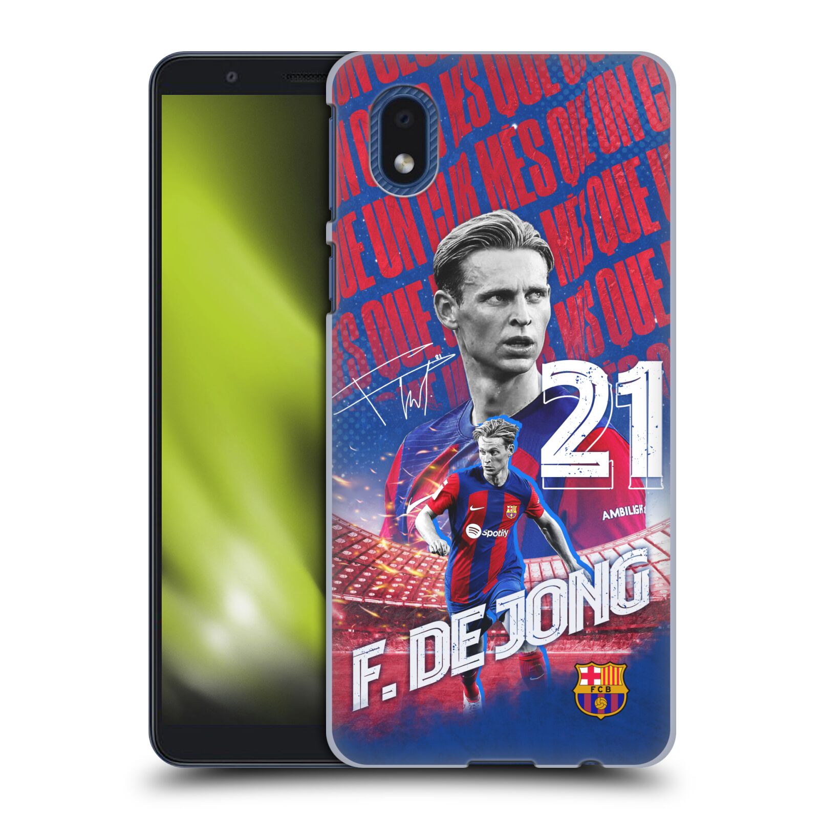 Obal na mobil Samsung Galaxy A01 CORE - HEAD CASE - FC BARCELONA - Frenkie de Jong