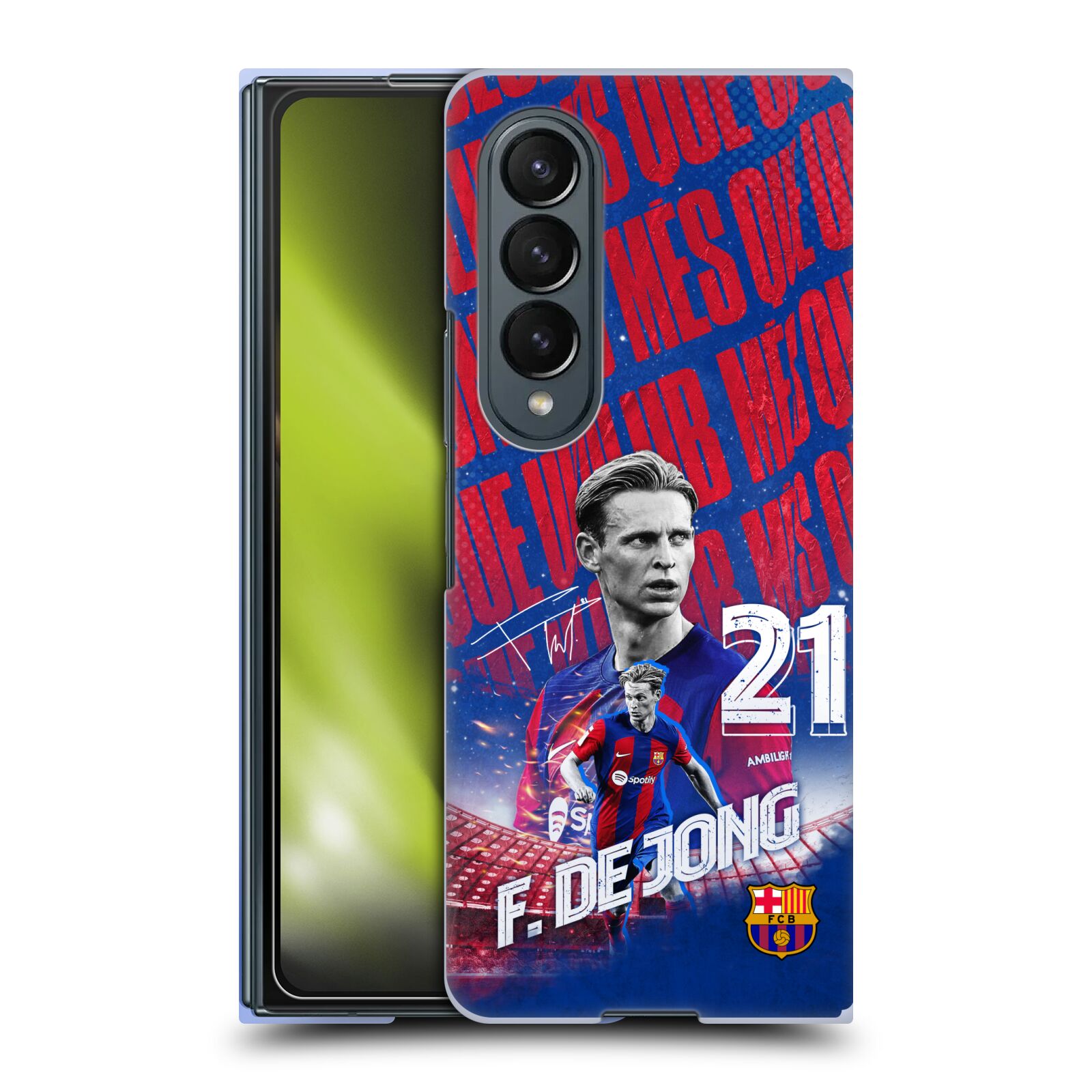 Obal na mobil Samsung Galaxy Z Fold 4 - HEAD CASE - FC BARCELONA - Frenkie de Jong