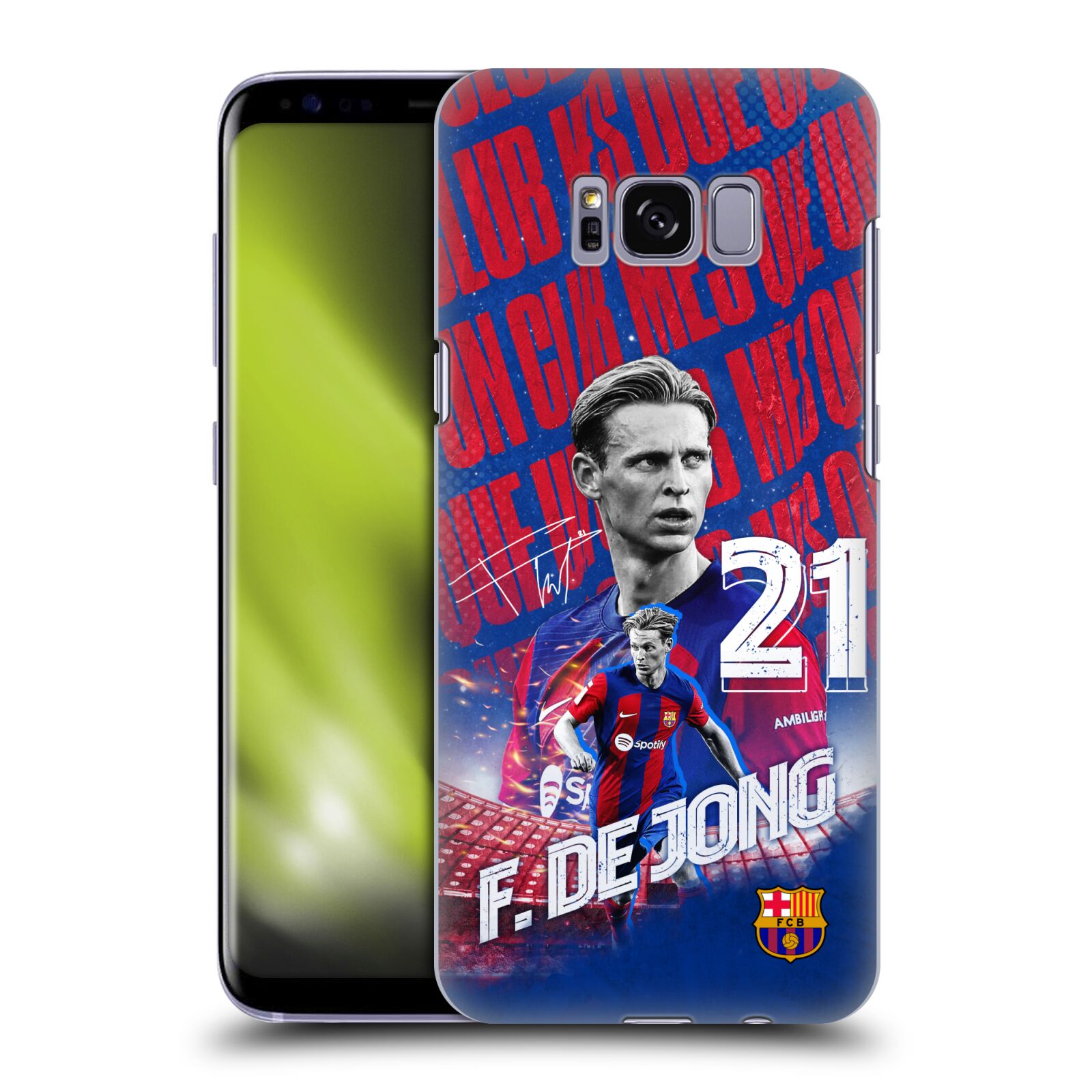 Obal na mobil Samsung Galaxy S8 - HEAD CASE - FC BARCELONA - Frenkie de Jong