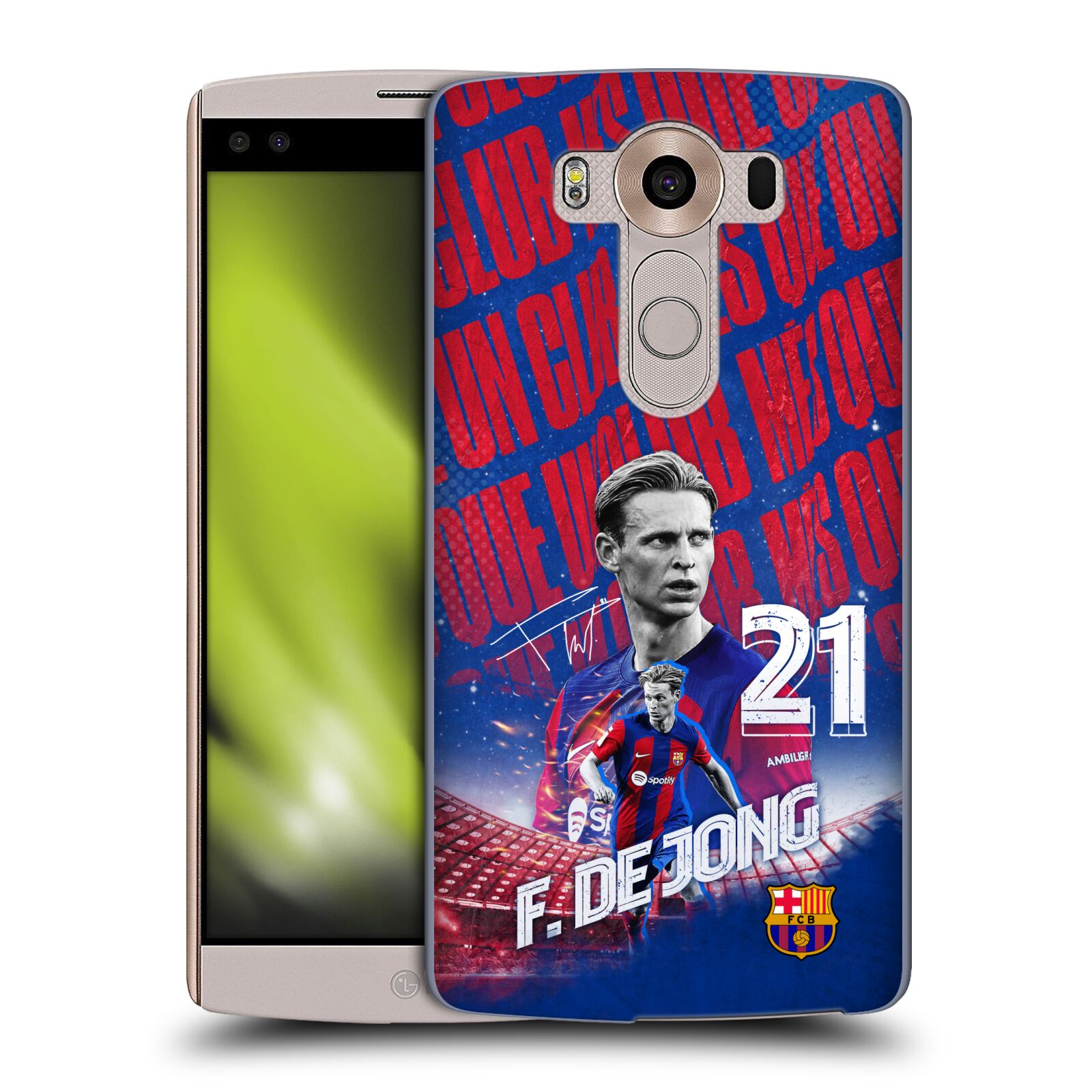 Obal na mobil LG V10 - HEAD CASE - FC BARCELONA - Frenkie de Jong