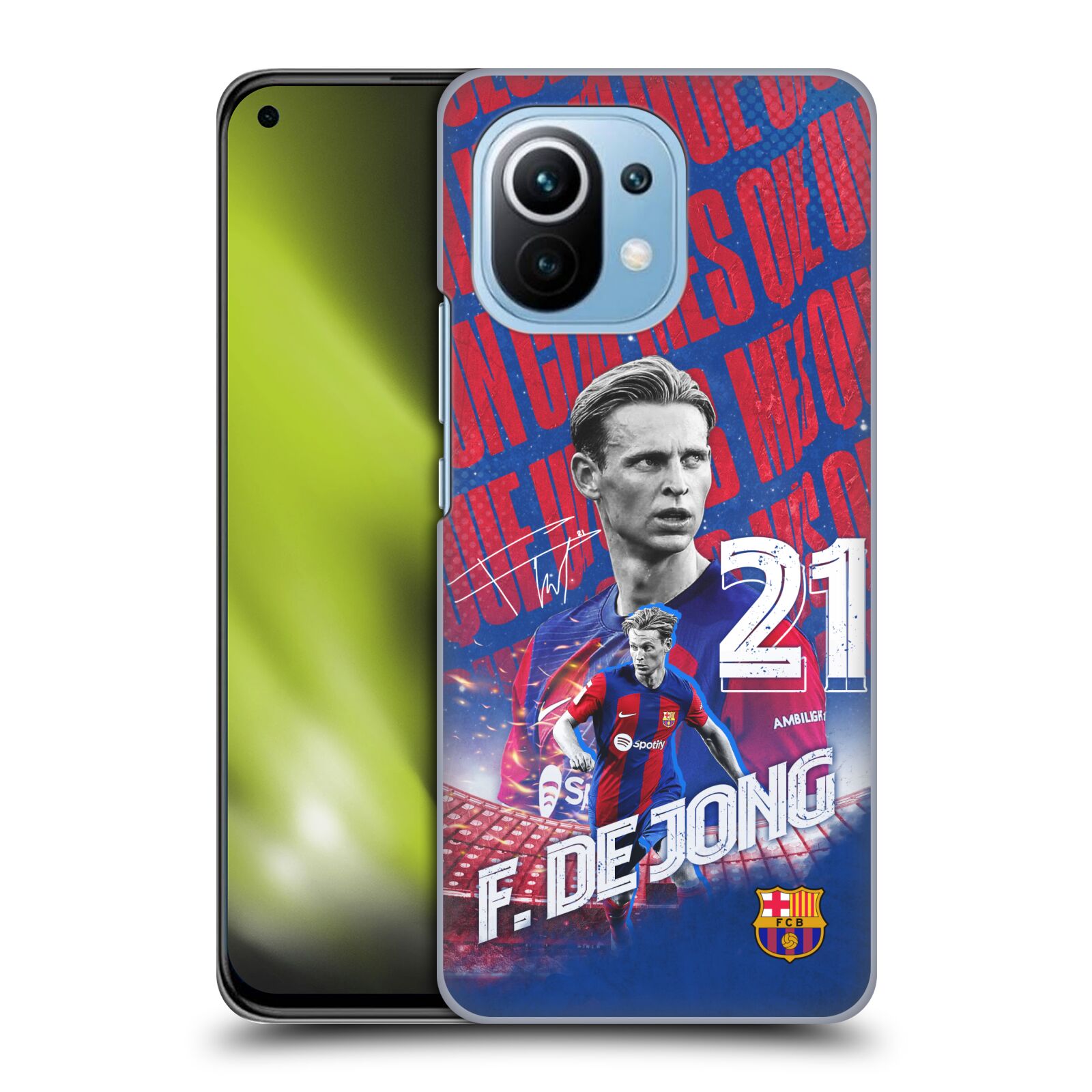 Obal na mobil Xiaomi  Mi 11 - HEAD CASE - FC BARCELONA - Frenkie de Jong