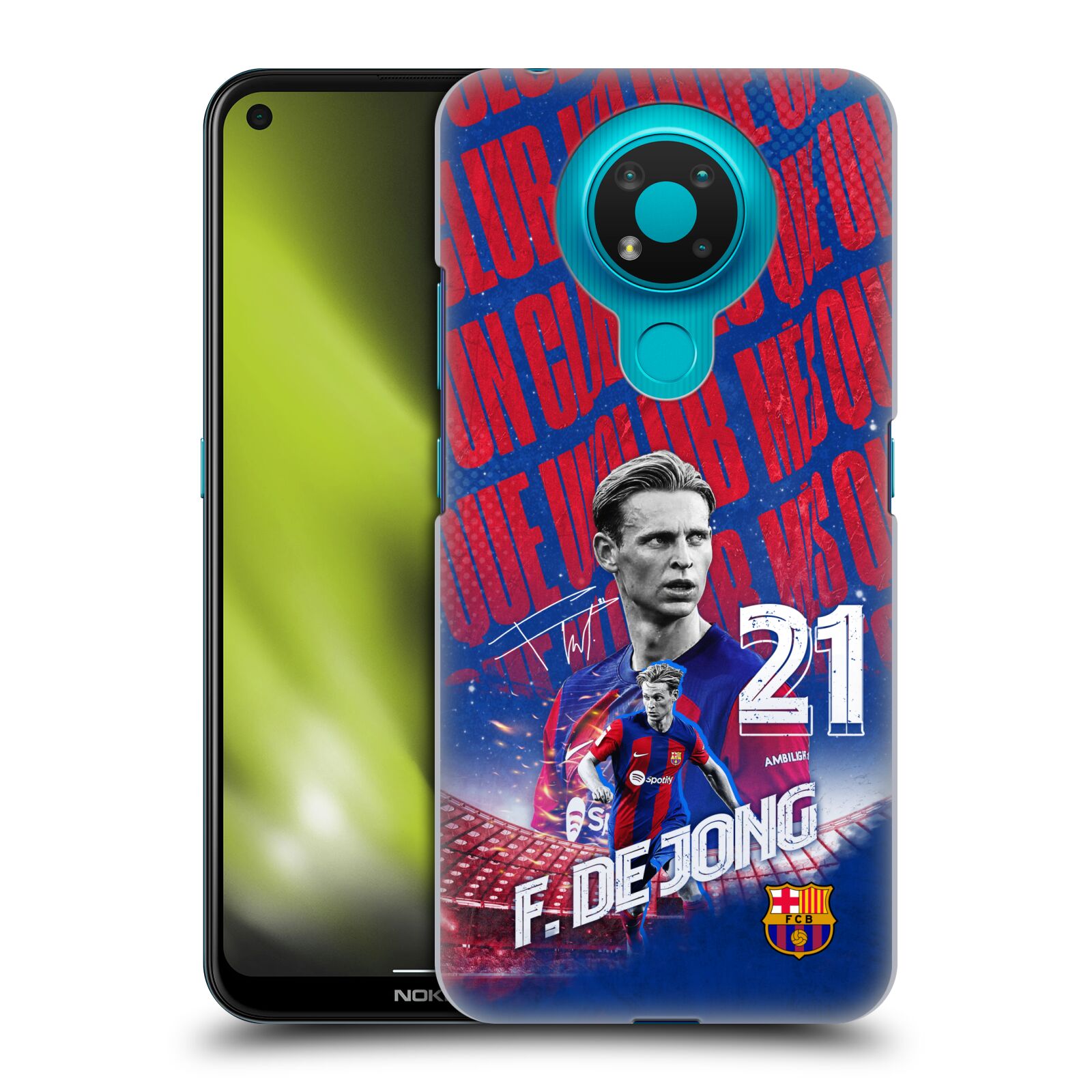 Obal na mobil Nokia 3.4 - HEAD CASE - FC BARCELONA - Frenkie de Jong