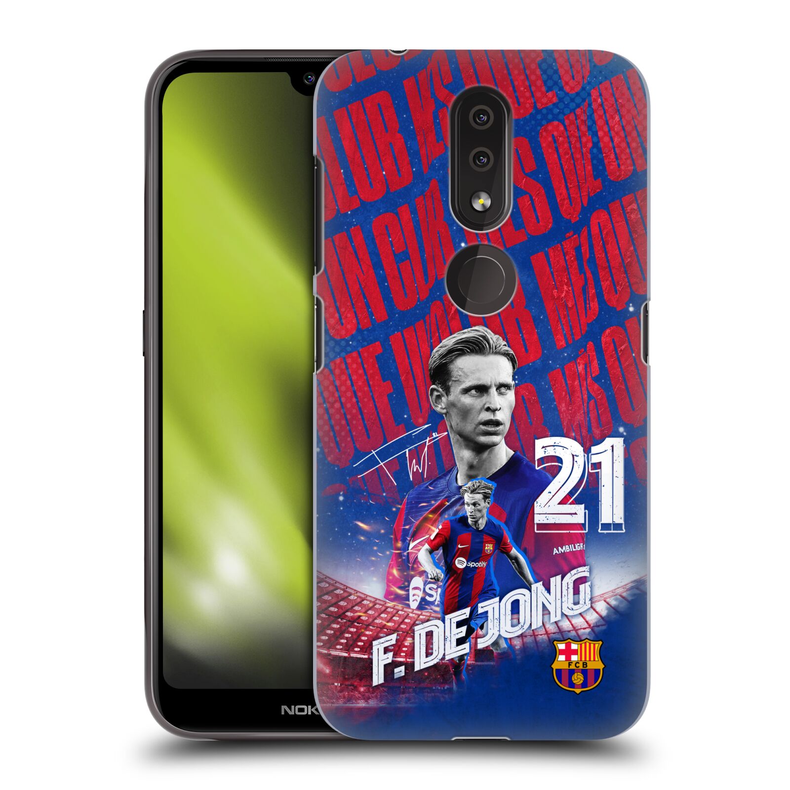 Obal na mobil Nokia 4.2 - HEAD CASE - FC BARCELONA - Frenkie de Jong