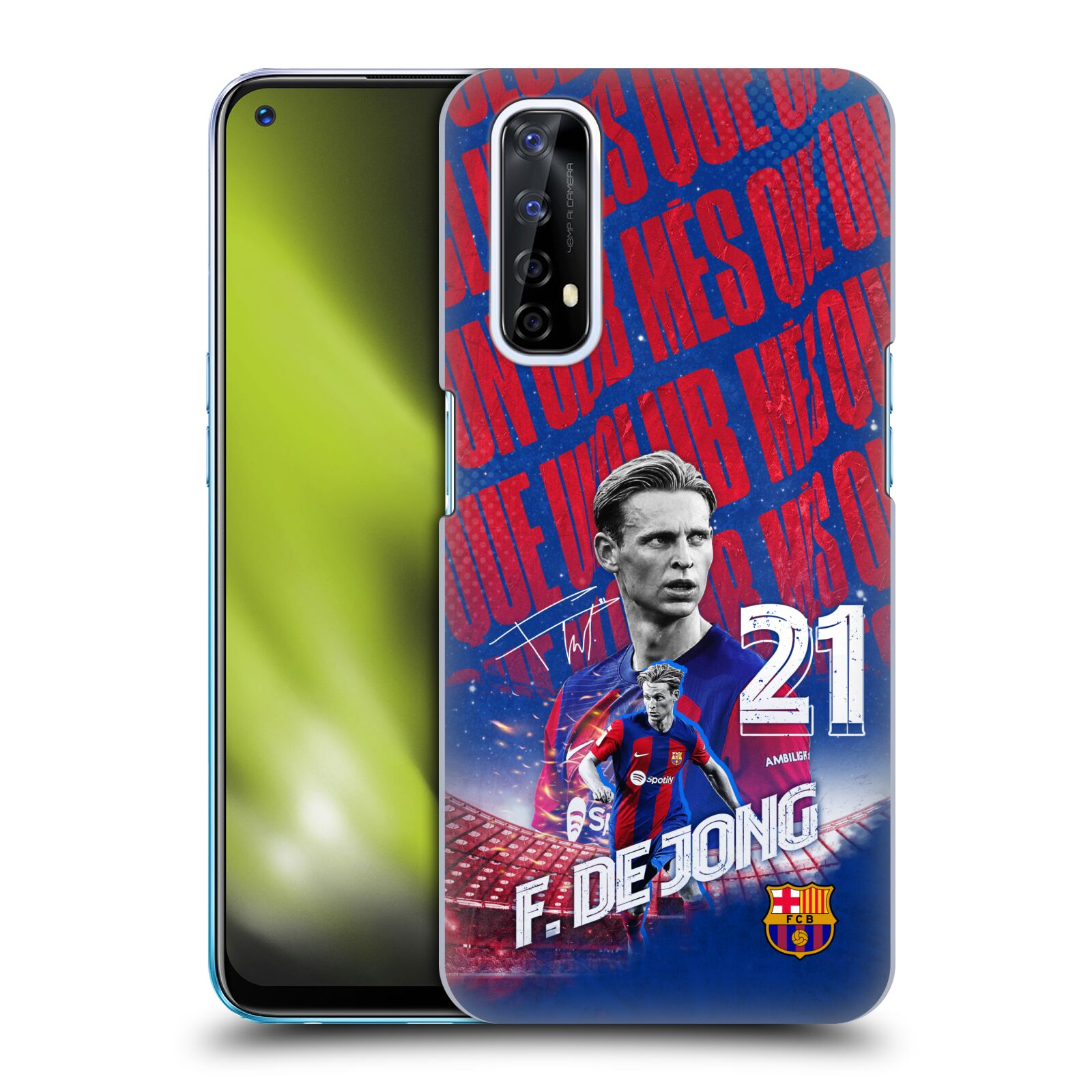 Obal na mobil Realme 7 - HEAD CASE - FC BARCELONA - Frenkie de Jong