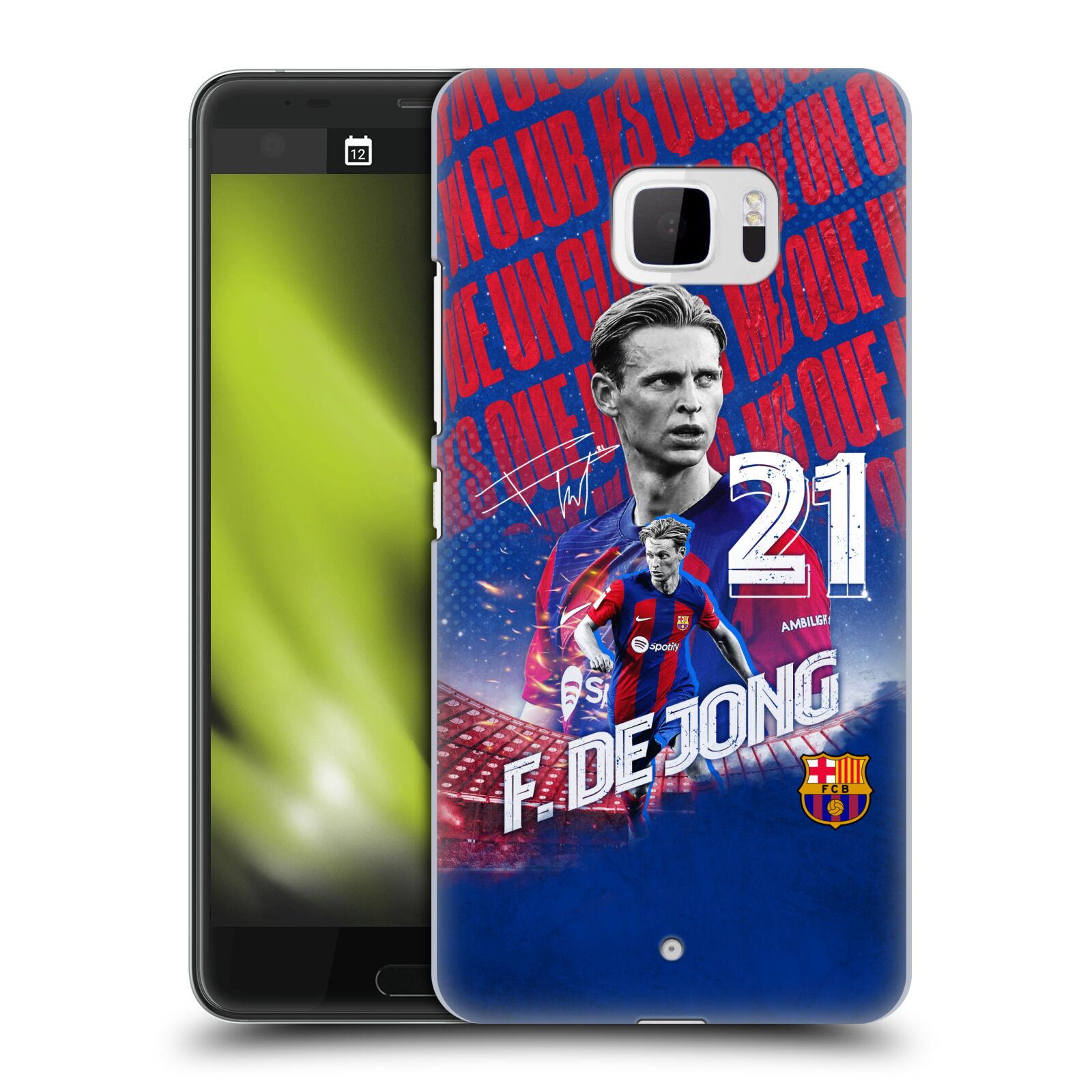 Obal na mobil HTC U Ultra - HEAD CASE - FC BARCELONA - Frenkie de Jong