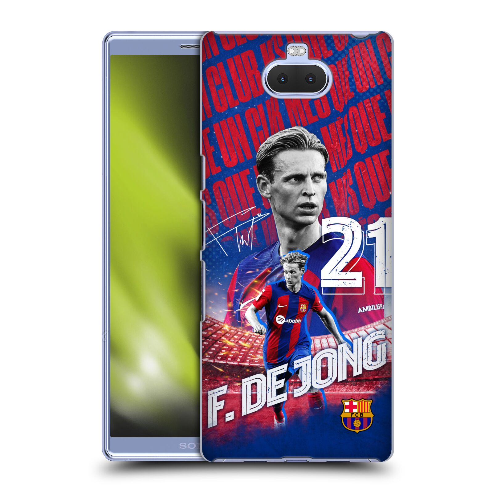 Obal na mobil Sony Xperia 10 - HEAD CASE - FC BARCELONA - Frenkie de Jong