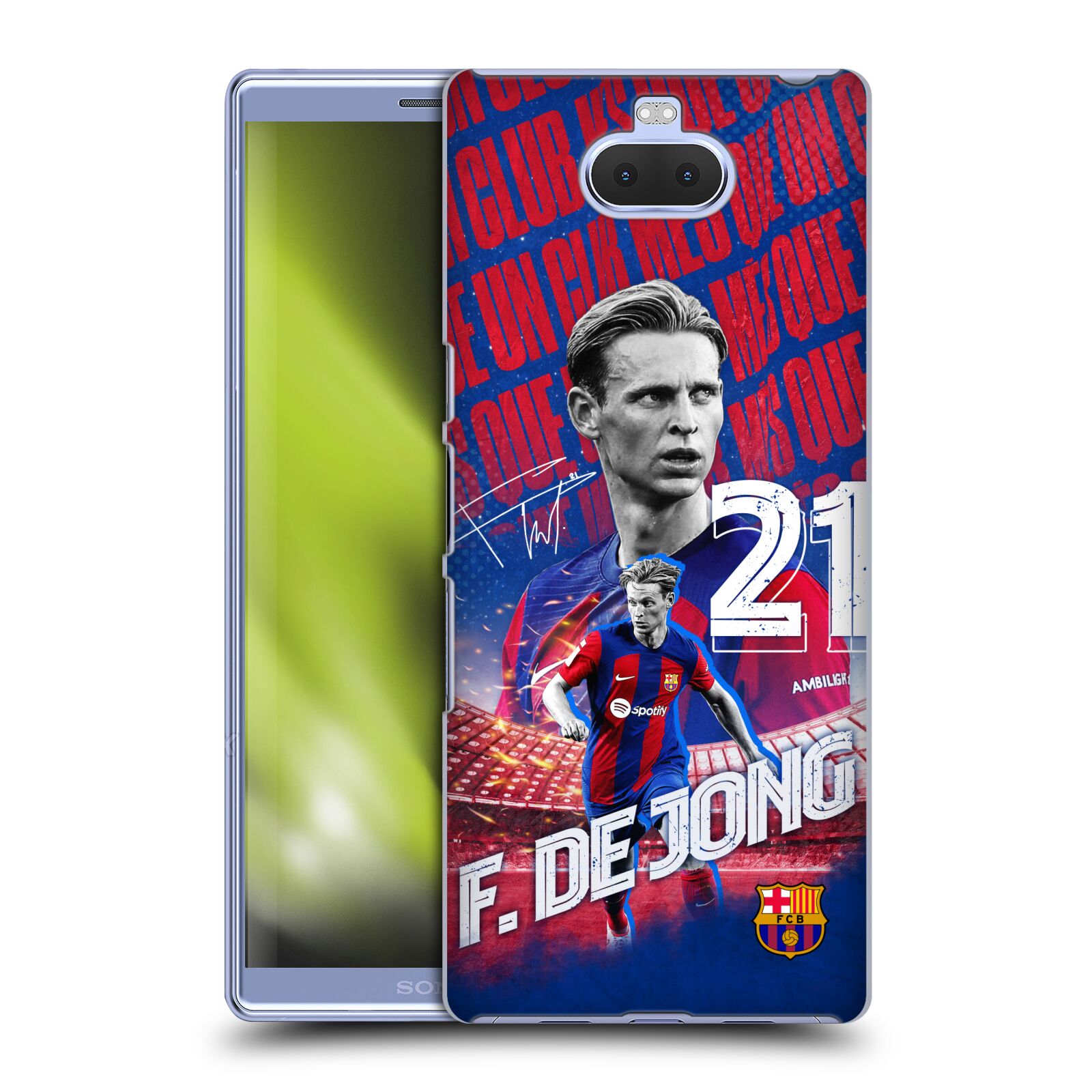 Obal na mobil Sony Xperia 10 Plus - HEAD CASE - FC BARCELONA - Frenkie de Jong