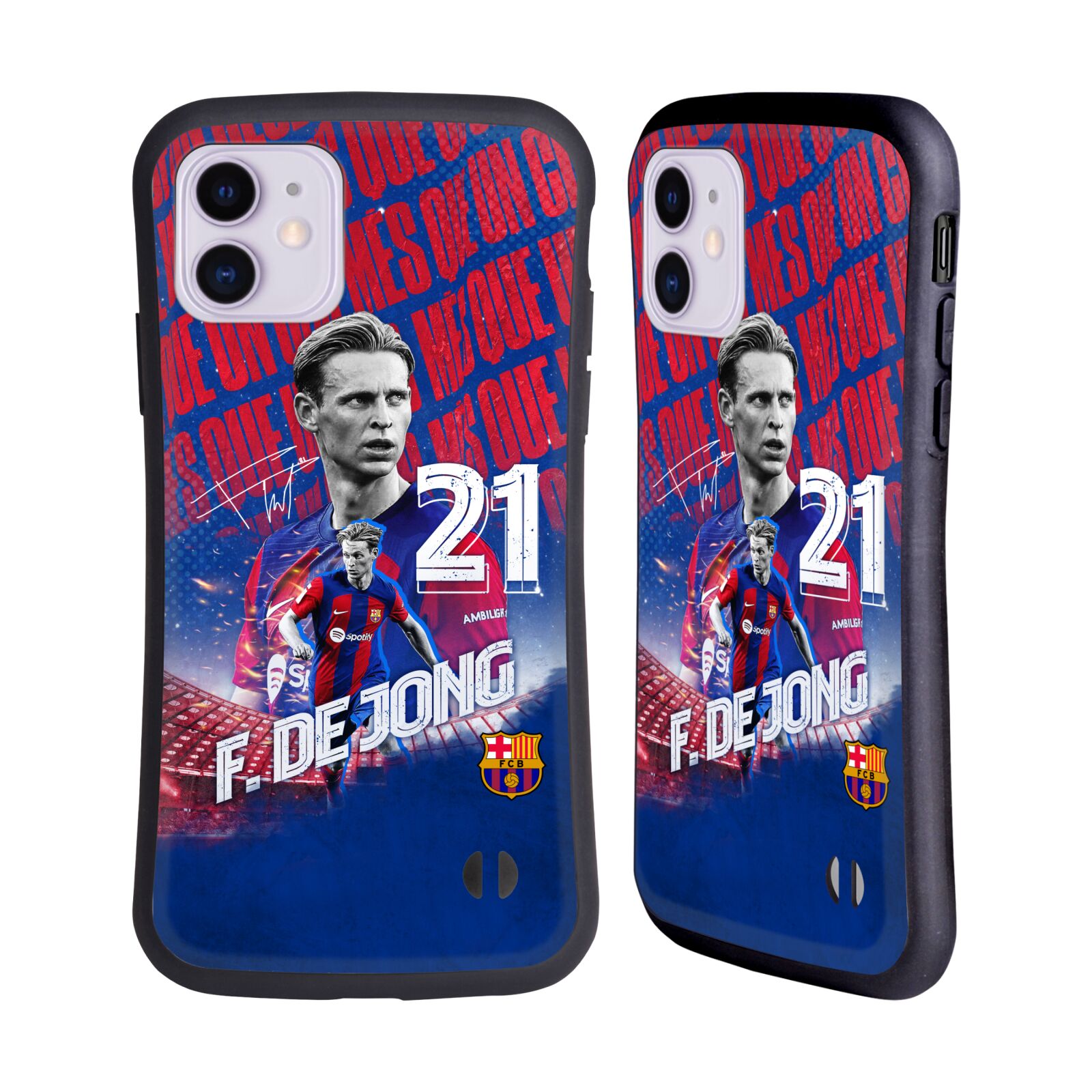 Odolný zadní obal pro mobil Apple Iphone 11 - HEAD CASE - FC Barcelona - Frenkie de Jong