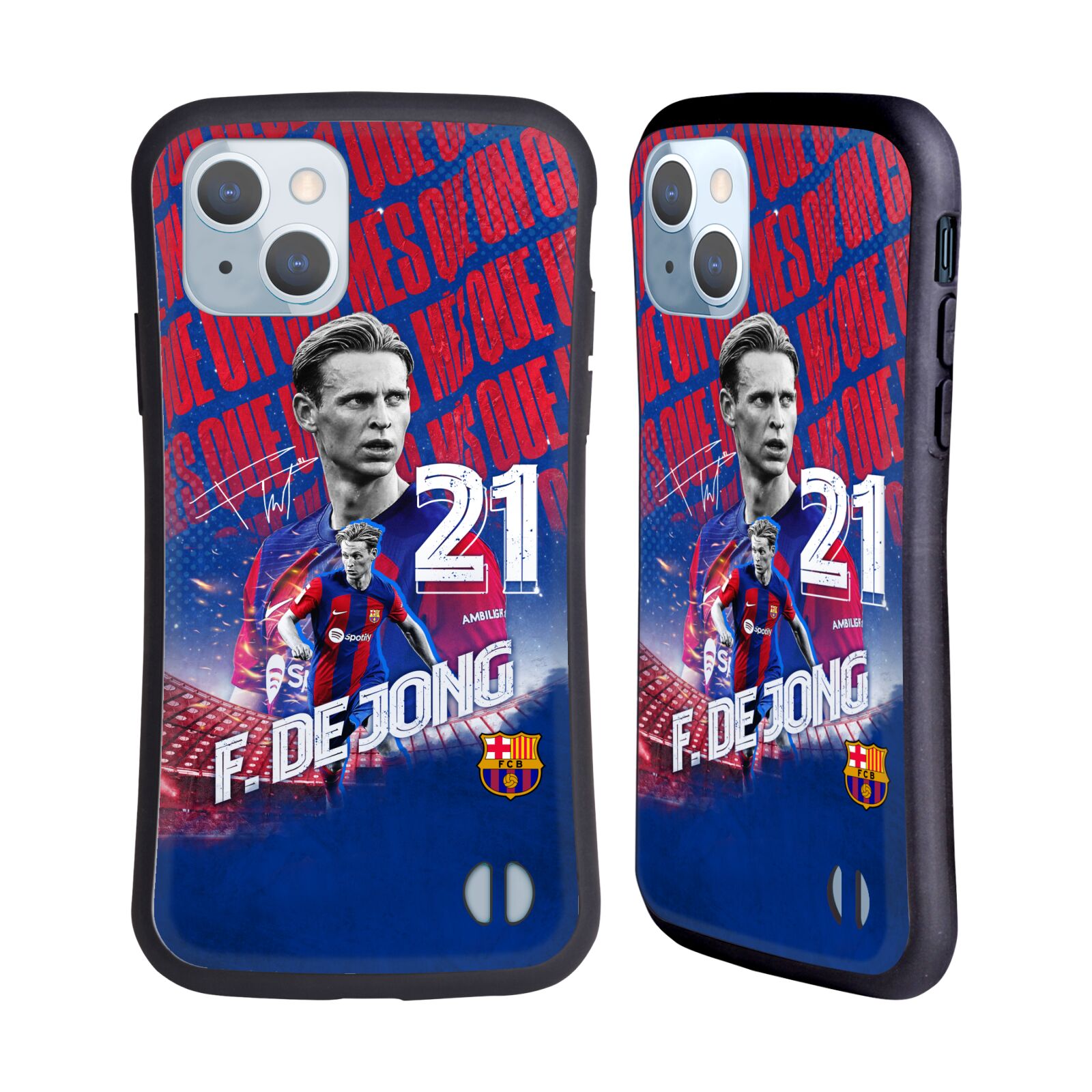 Odolný zadní obal pro mobil Apple iPhone 14 - HEAD CASE - FC Barcelona - Frenkie de Jong