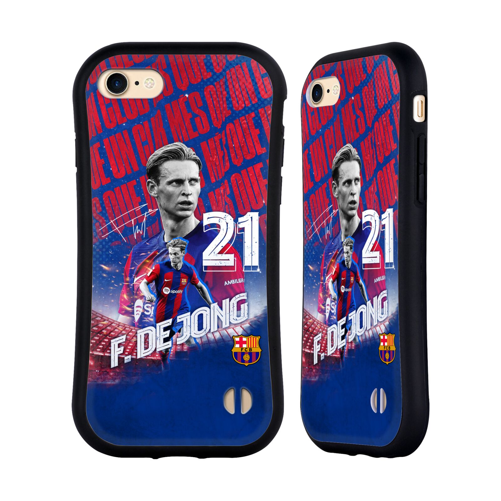 Odolný zadní obal pro mobil Apple Iphone 7/8/SE2020 - HEAD CASE - FC Barcelona - Frenkie de Jong