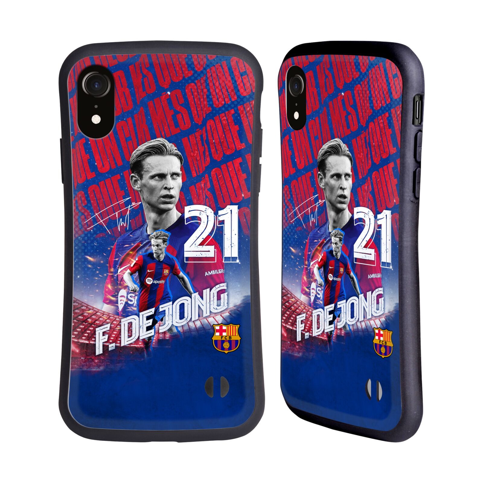 Odolný zadní obal pro mobil Apple Iphone XR - HEAD CASE - FC Barcelona - Frenkie de Jong